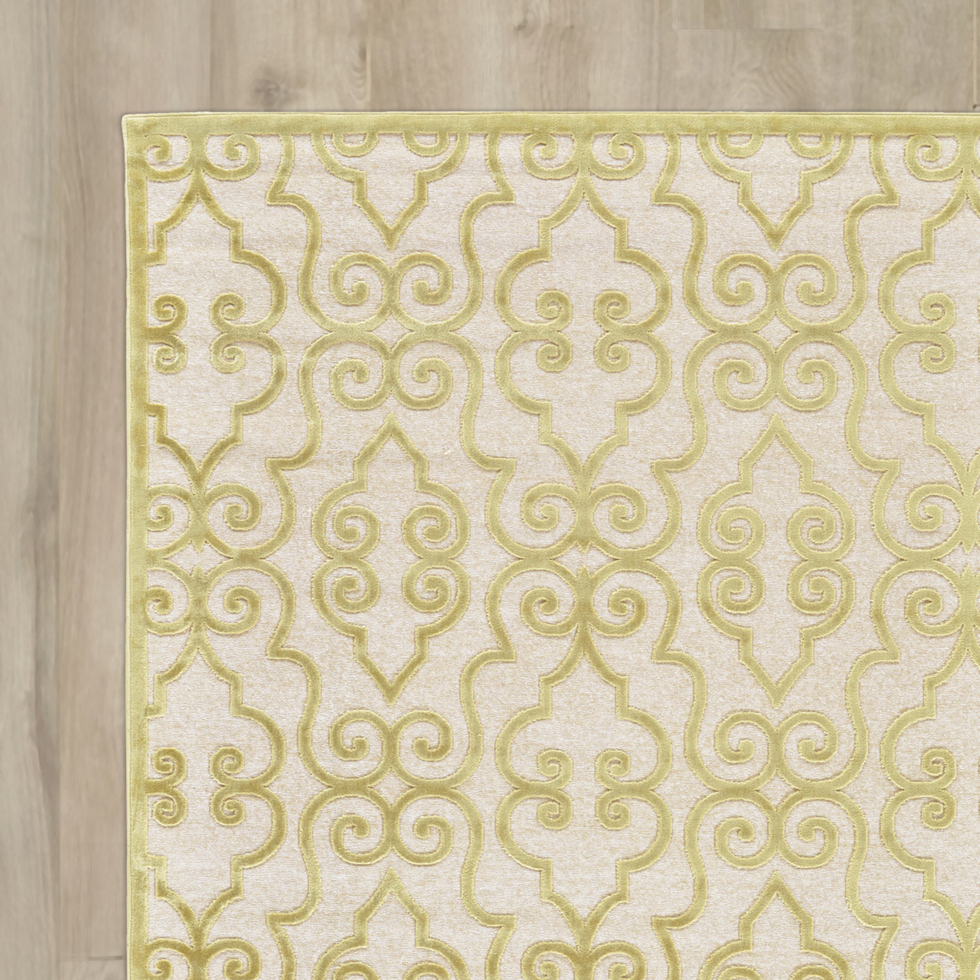 Lark Manor Robicheaux Cream Gold Area Rug & Reviews Wayfair