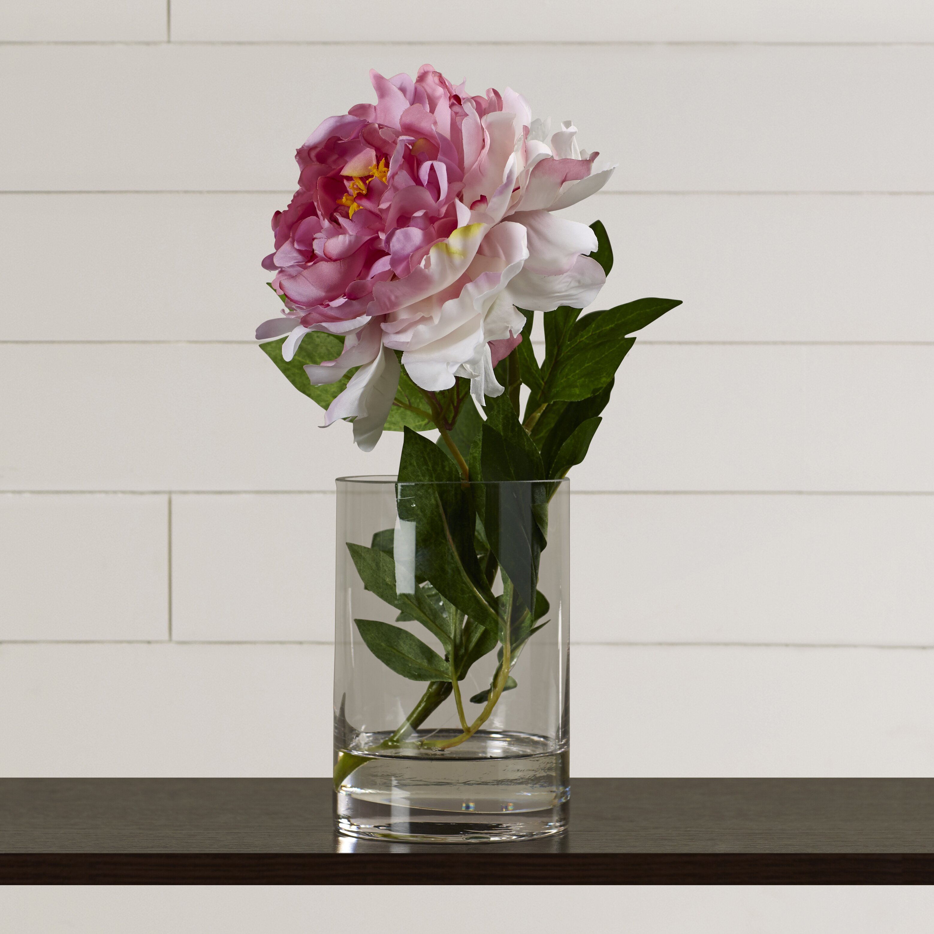 Lark Manor Pink Single Stem Peony in Water & Reviews | Wayfair