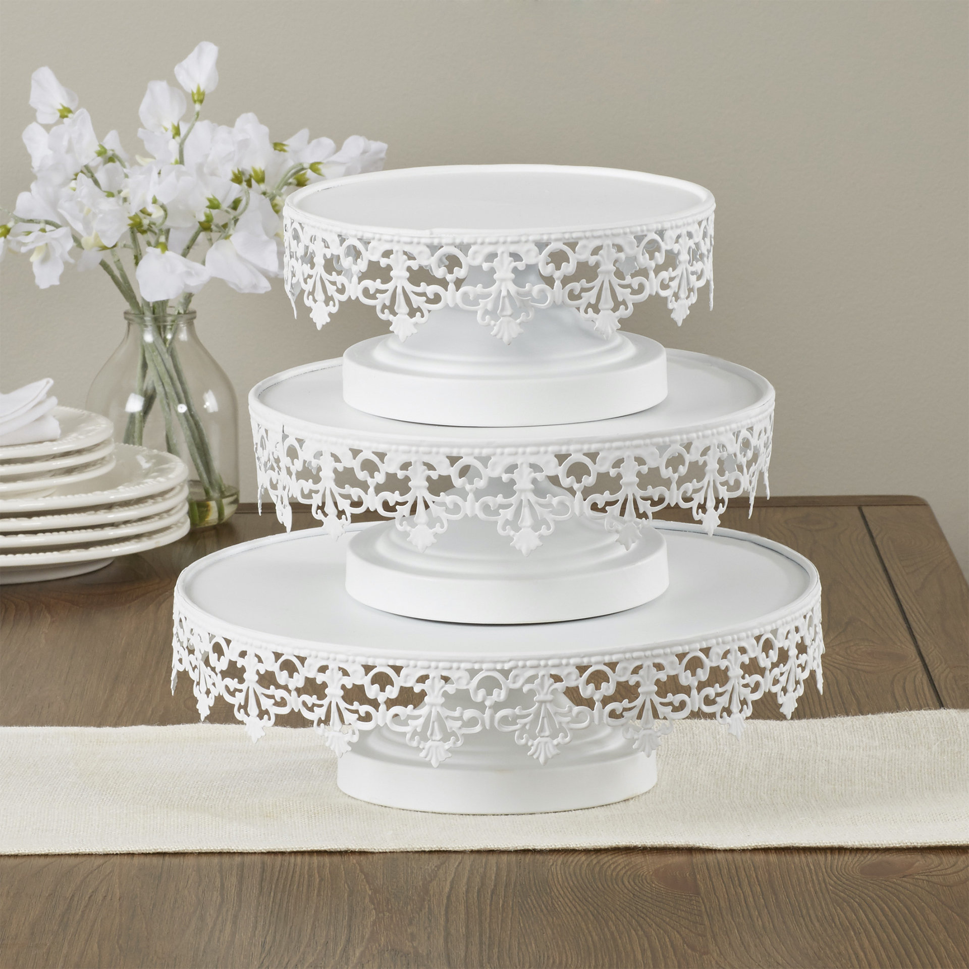 Soucie 3Piece Cake Stand Set Wayfair
