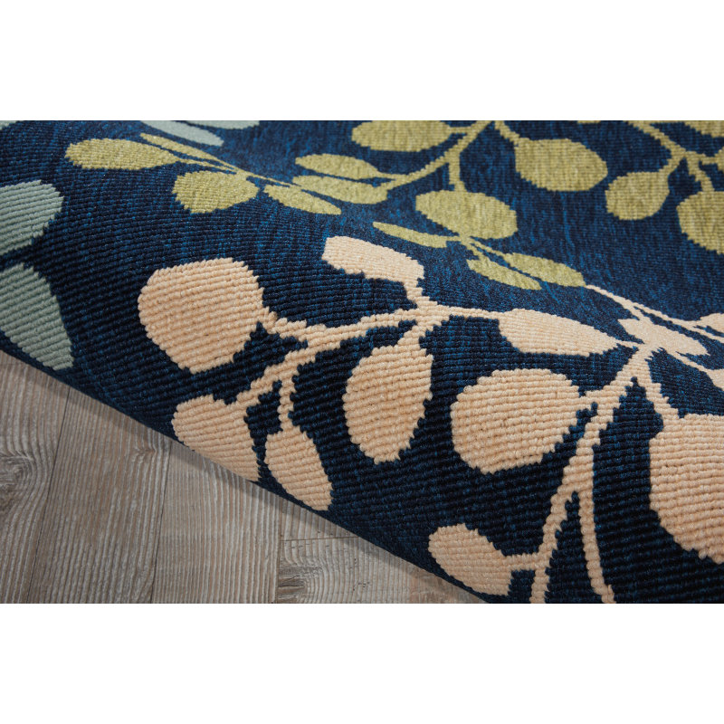Caribbean Navy Indoor/Outdoor Area Rug Wayfair