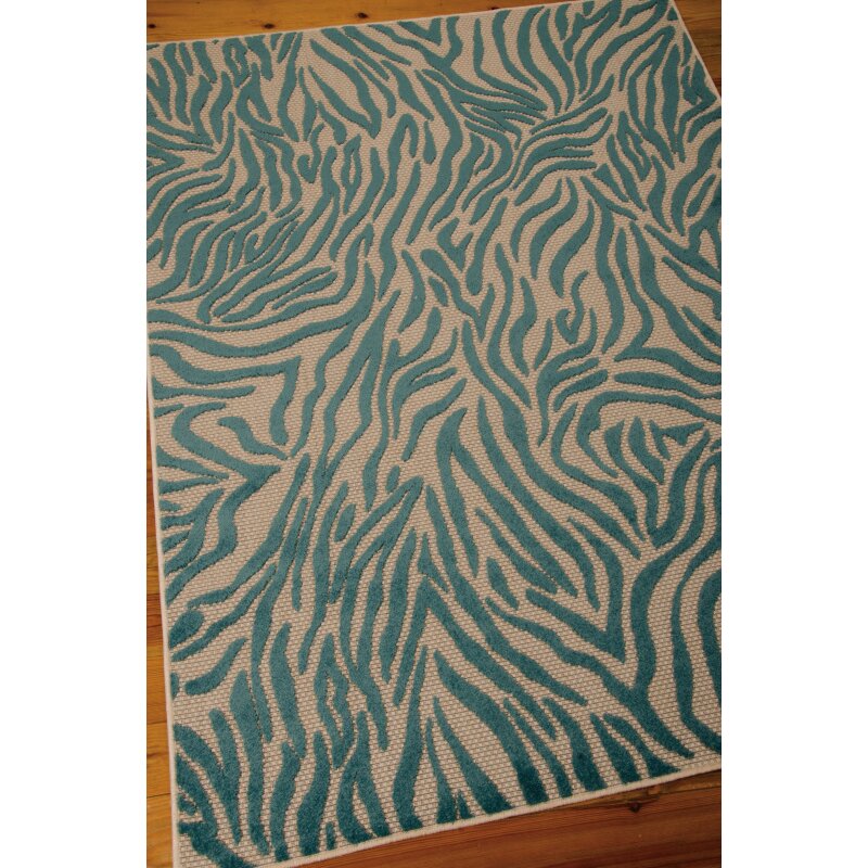 Aloha Blue Indoor\/Outdoor Area Rug  Wayfair