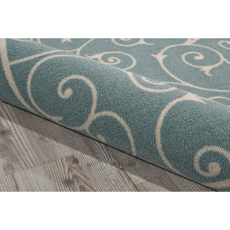 Home & Garden Light Blue Indoor/Outdoor Area Rug Wayfair