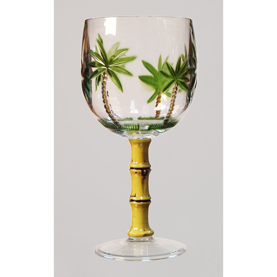 LeadingWare Group, Inc Palm Tree AllPurpose Wine Glass & Reviews Wayfair