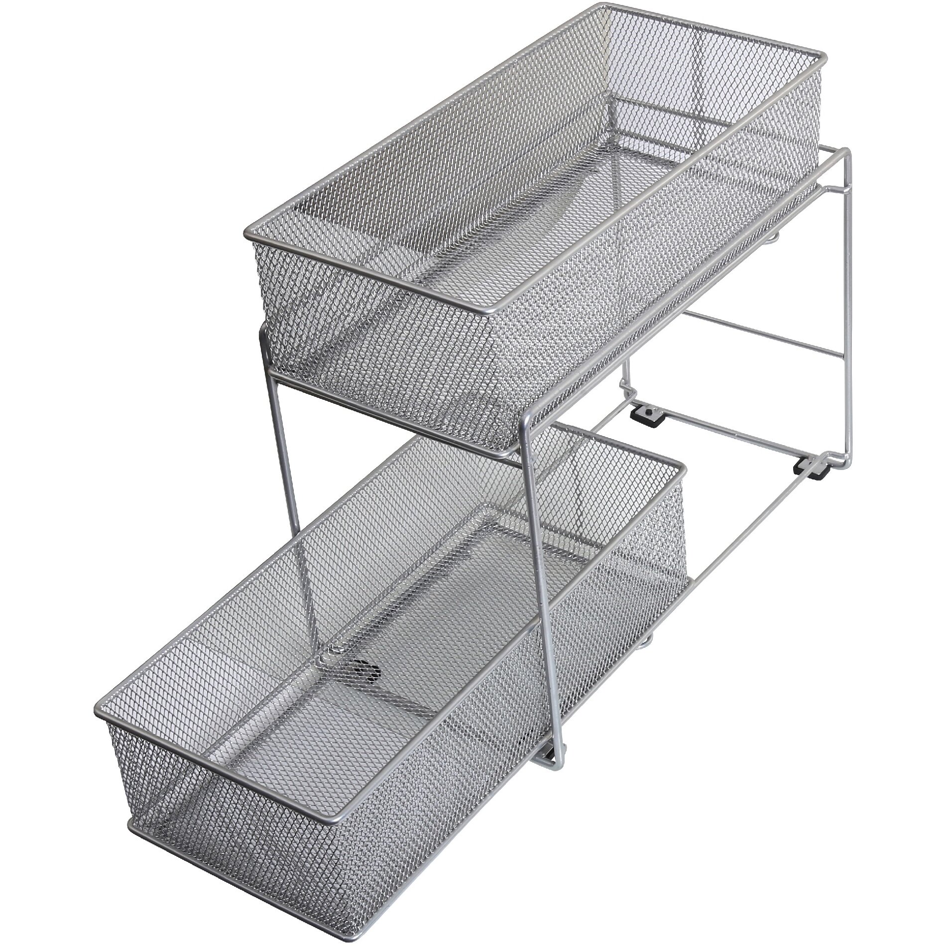 2 Tier Mesh Roll Out Cabinet Organizer Drawer | Wayfair