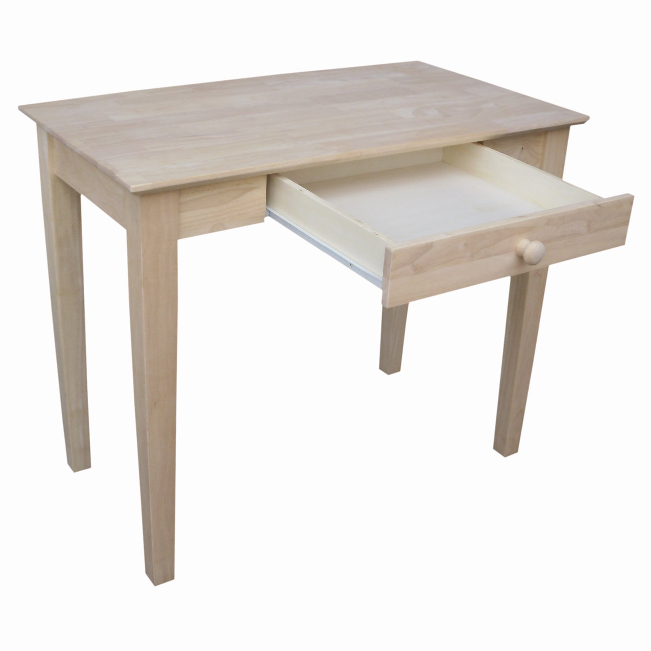 International Concepts Unfinished Parawood Writing Desk & Reviews Wayfair