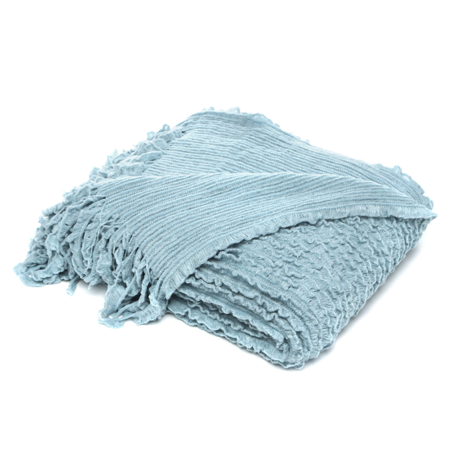 August Grove Melisande Ruffled Throw Blanket & Reviews Wayfair