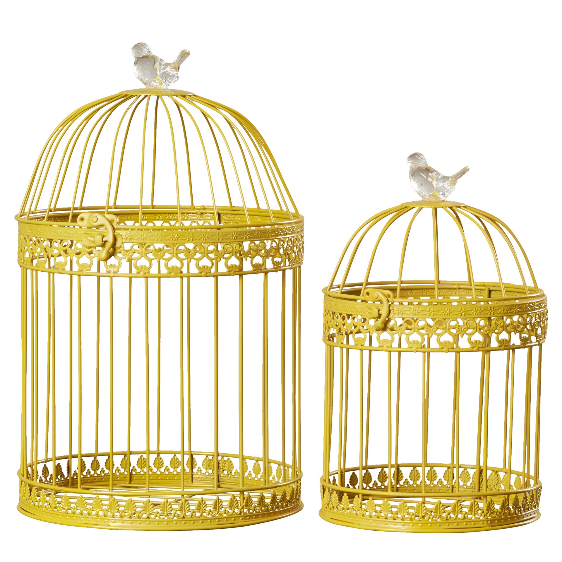 August Grove Ethelyn 2 Piece Decorative Bird Cage Set & Reviews | Wayfair