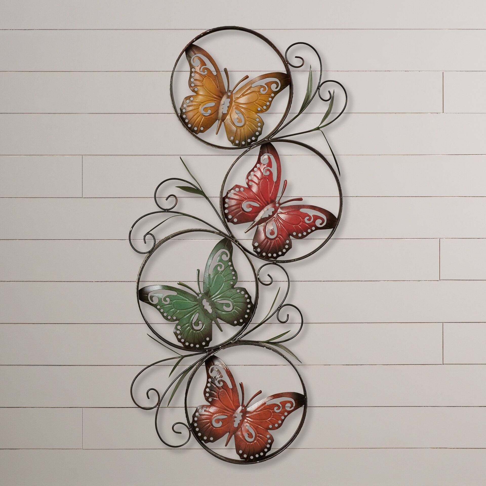 August Grove Ila Metal Butterfly Wall Décor & Reviews ...