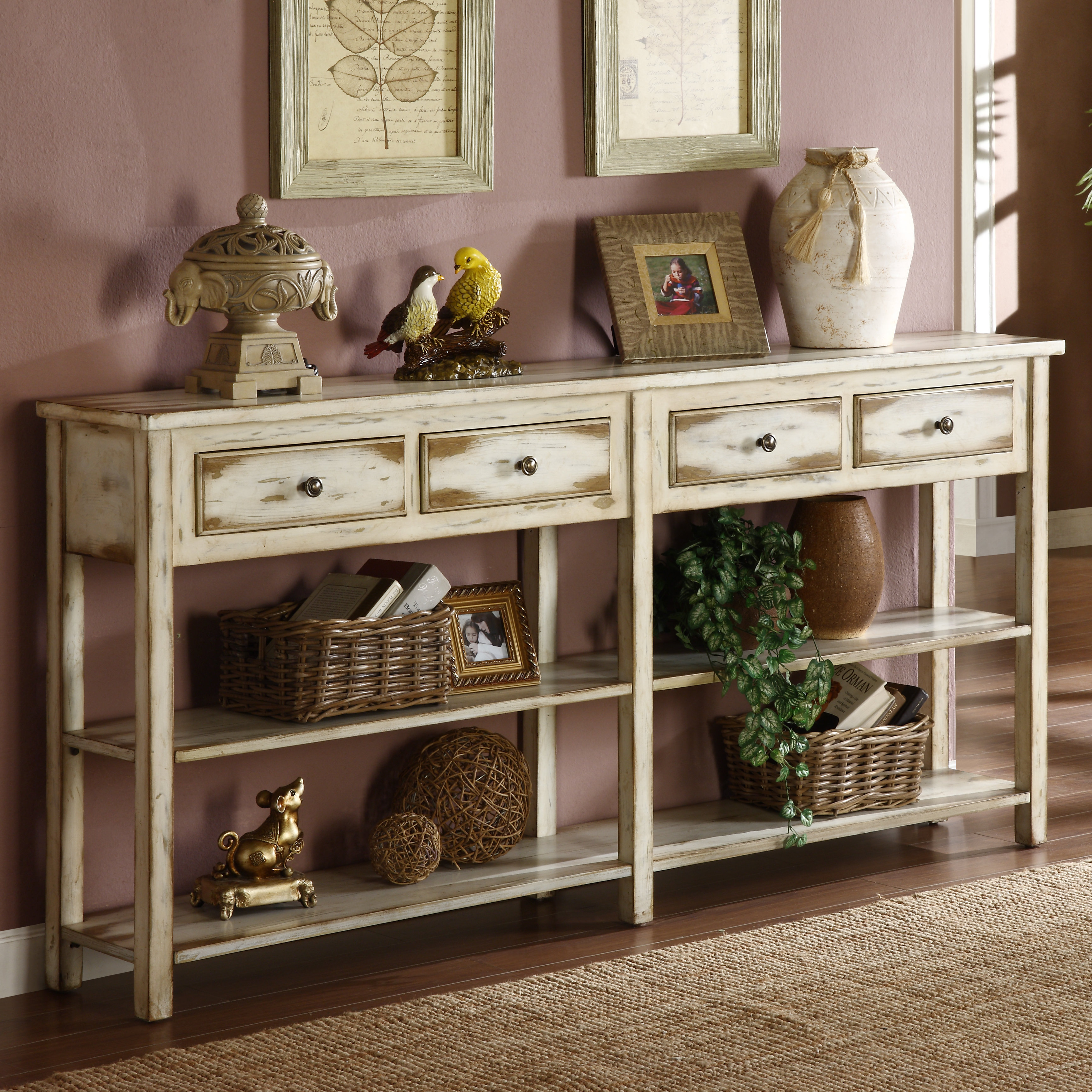 August Grove Yann Antique Console Table & Reviews Wayfair