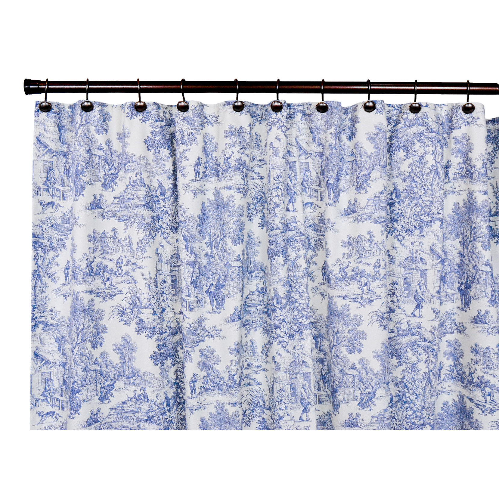 One Allium Way Lablanc Cotton Toile Shower Curtain & Reviews Wayfair