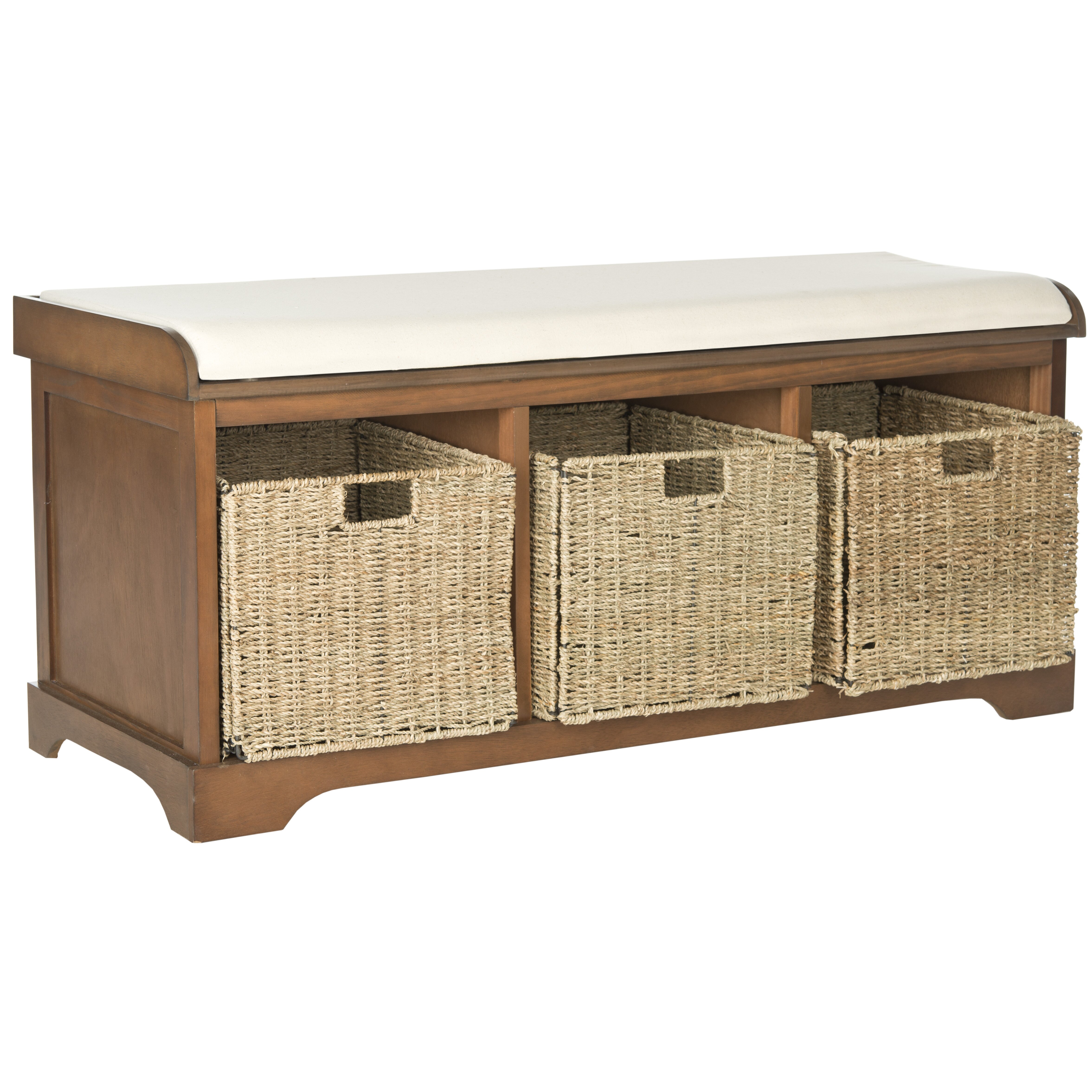 Beachcrest Home Seminole Wood Storage Hallway Bench