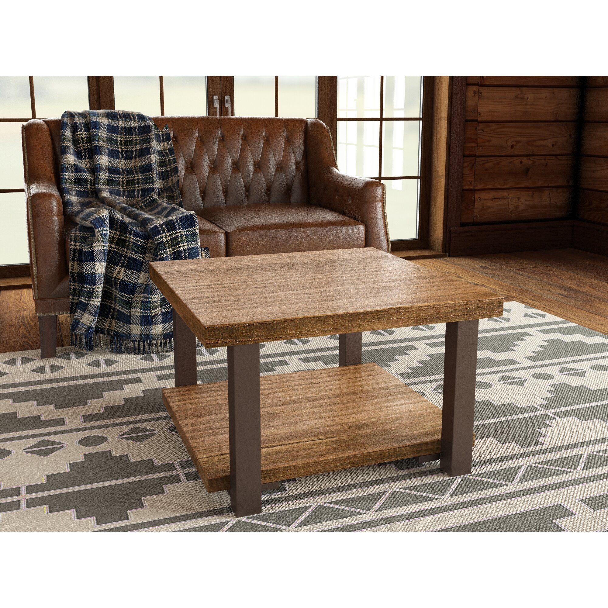 Somers 27" Reclaimed Wood Square Coffee Table | Wayfair