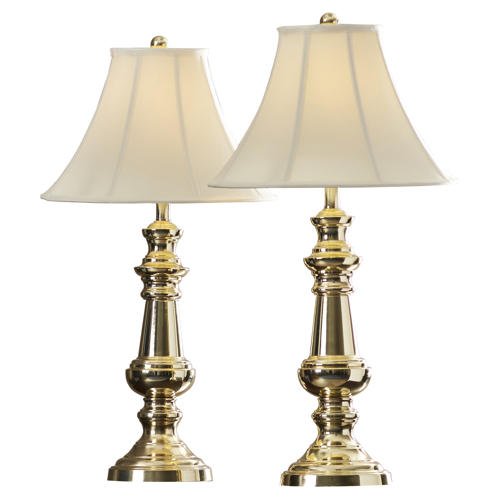 Andover Mills Rennie Polished Brass 32" Table Lamp with