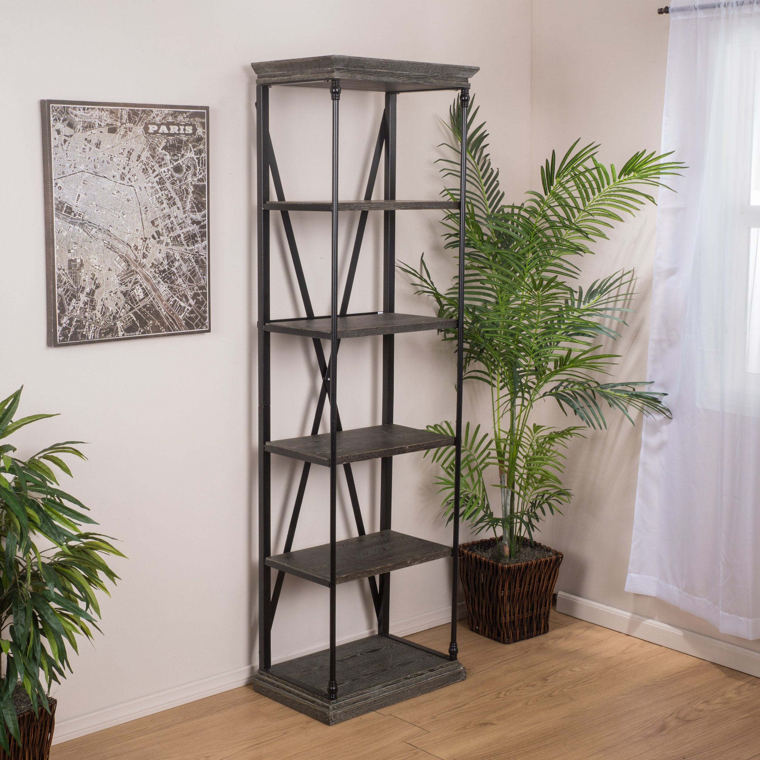 Abilio 82" Accent Shelves Bookcase | Wayfair