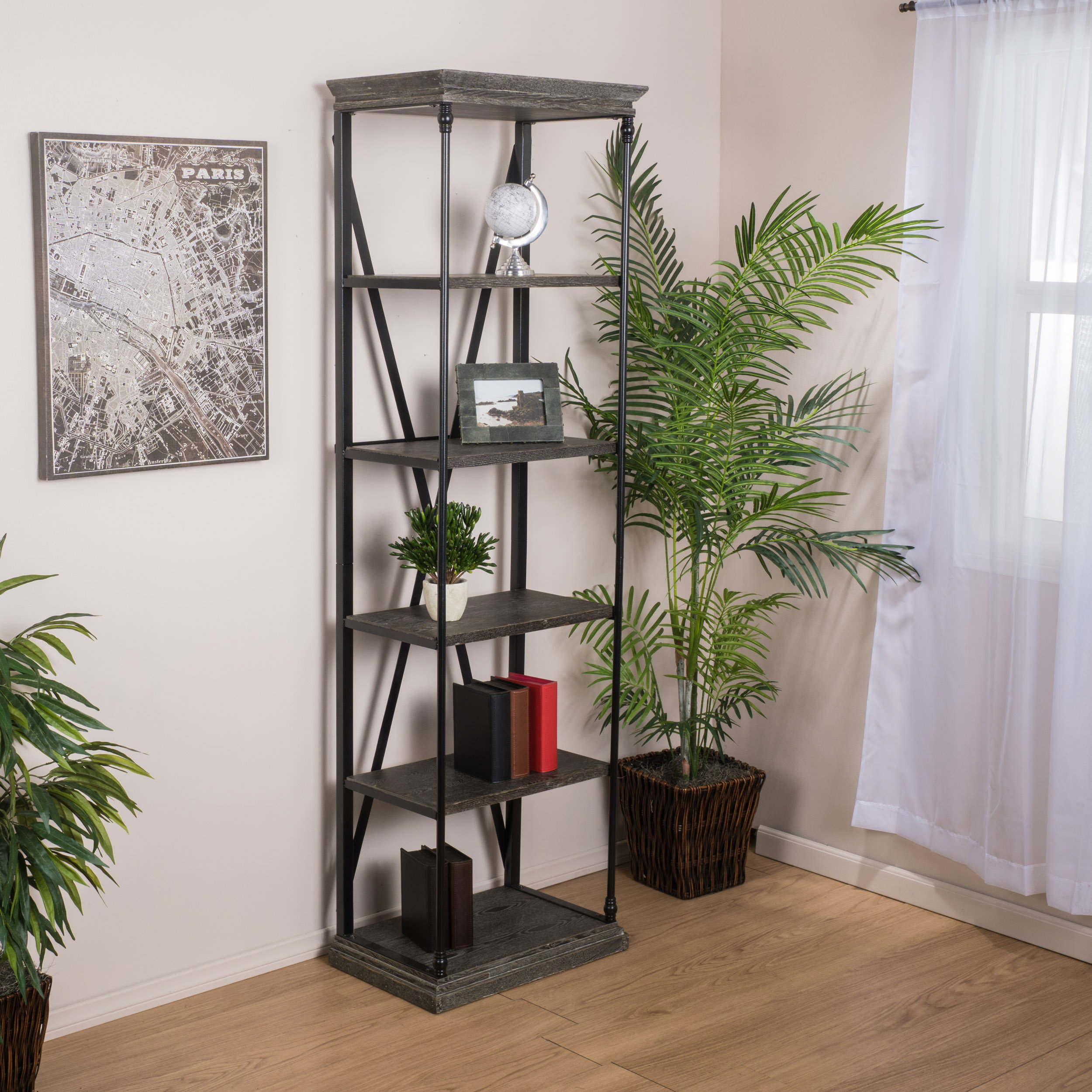 Abilio 82" Accent Shelves Bookcase Wayfair