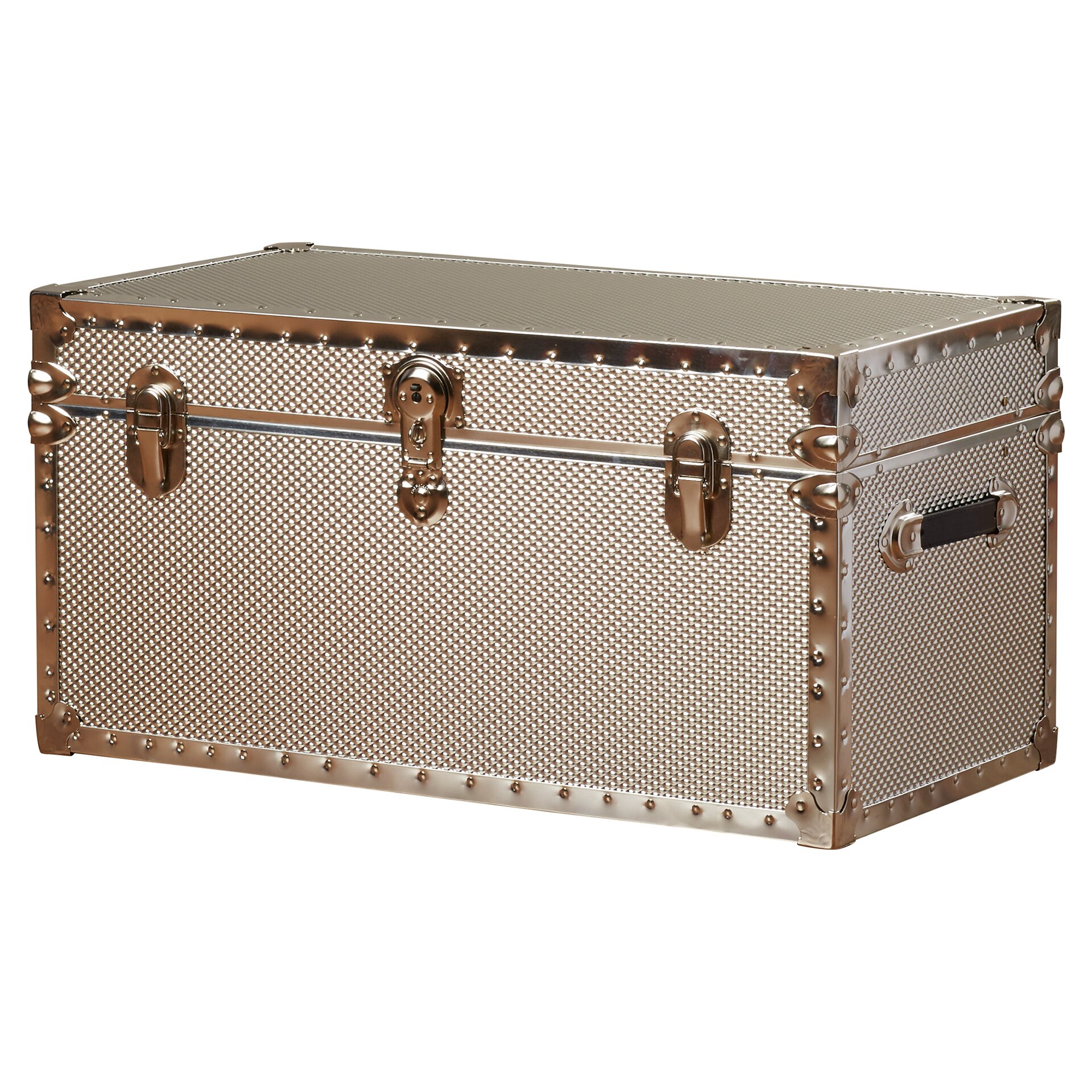 Trent Austin Design West Sacramento Embossed Steel Storage Trunk with