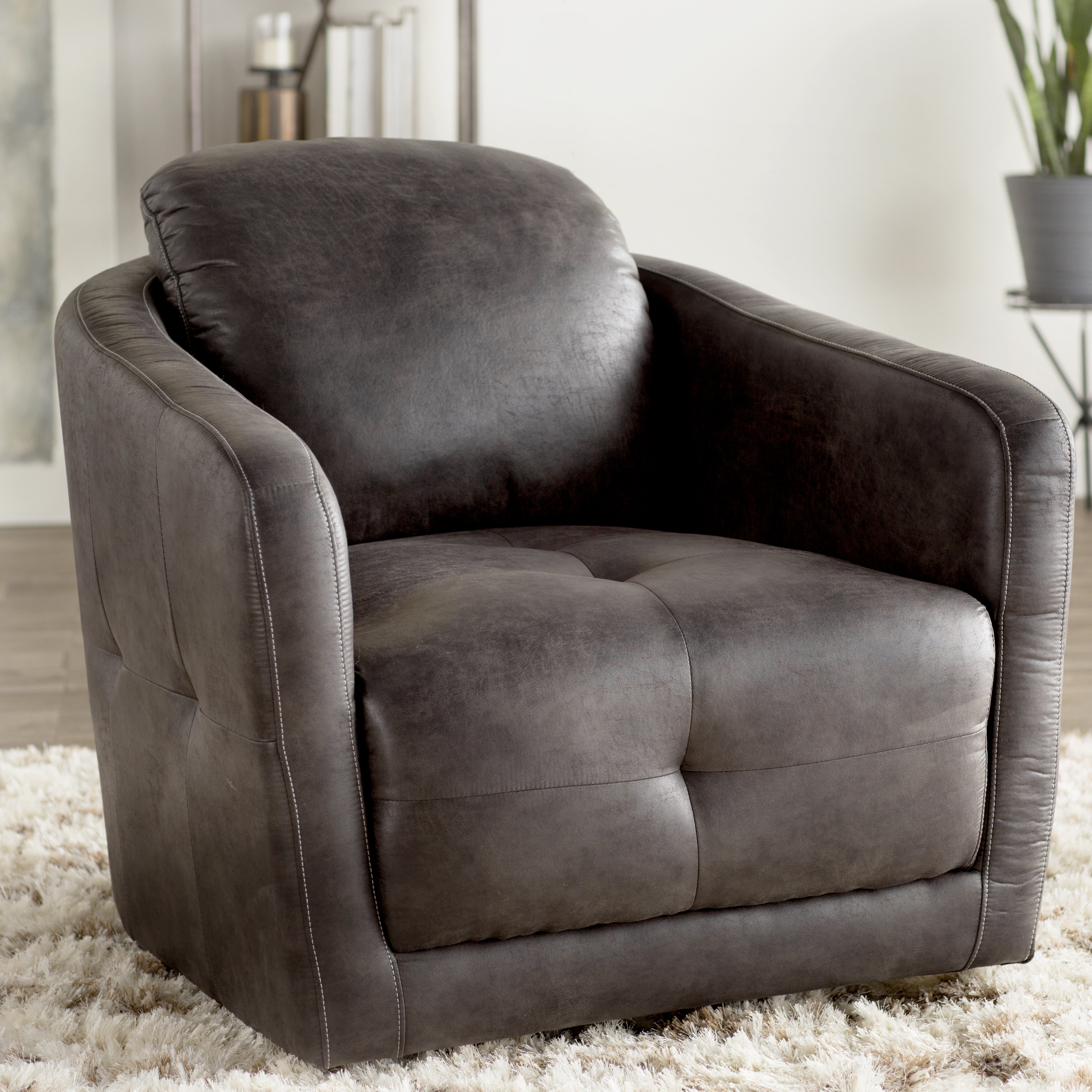 Roanoke Swivel Arm Chair Wayfair