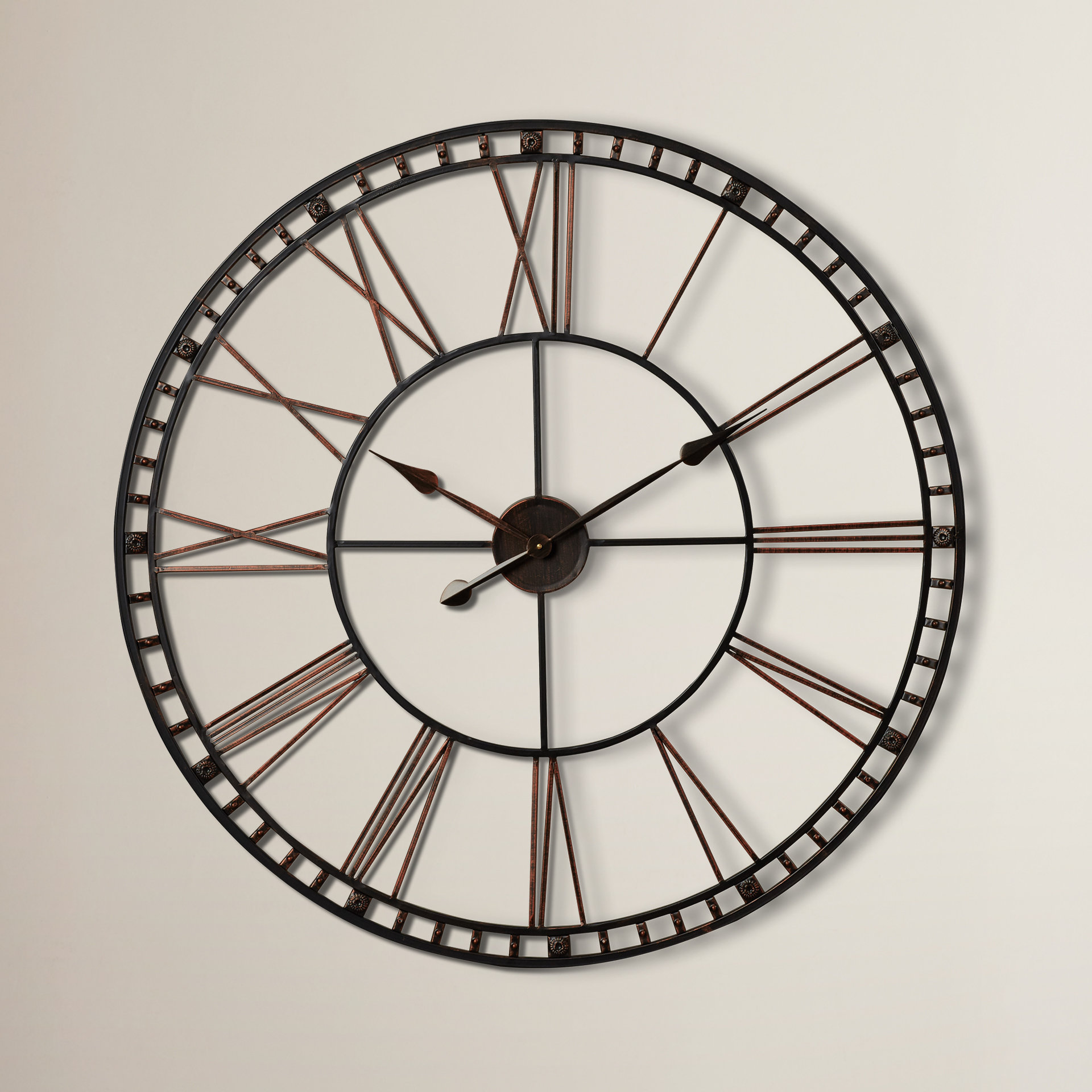 Methuen Oversized 39" XXL Wall Clock Wayfair