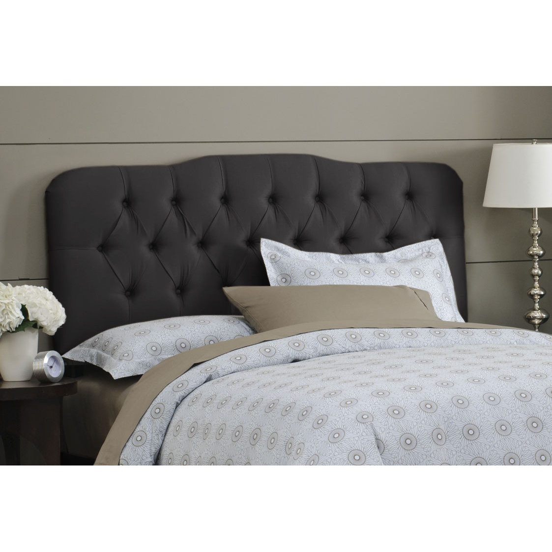 Cooper Tufted Shantung Arch Upholstered Headboard Wayfair