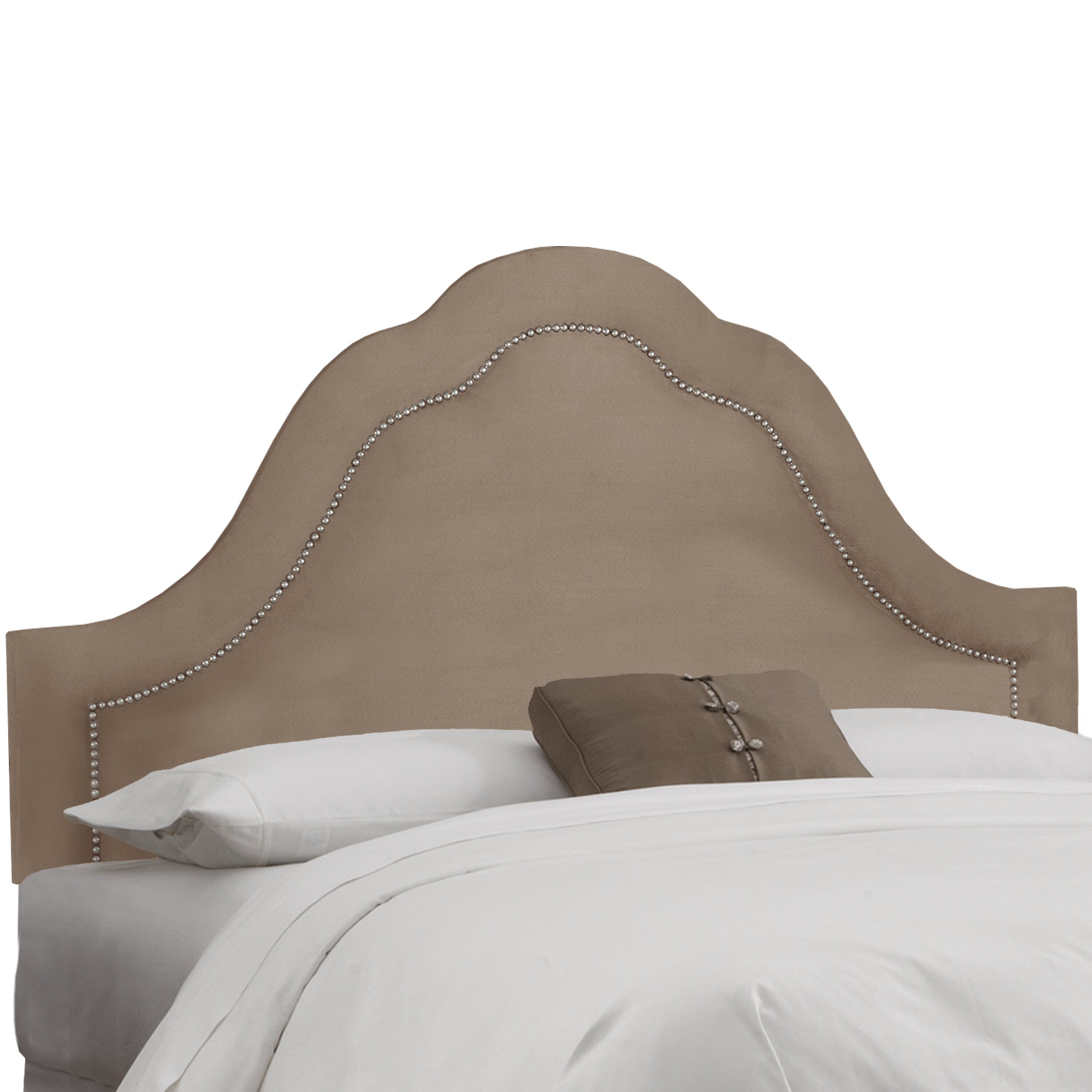 House Of Hampton Wooler Arch Inset Nail Button Headboard & Reviews ...