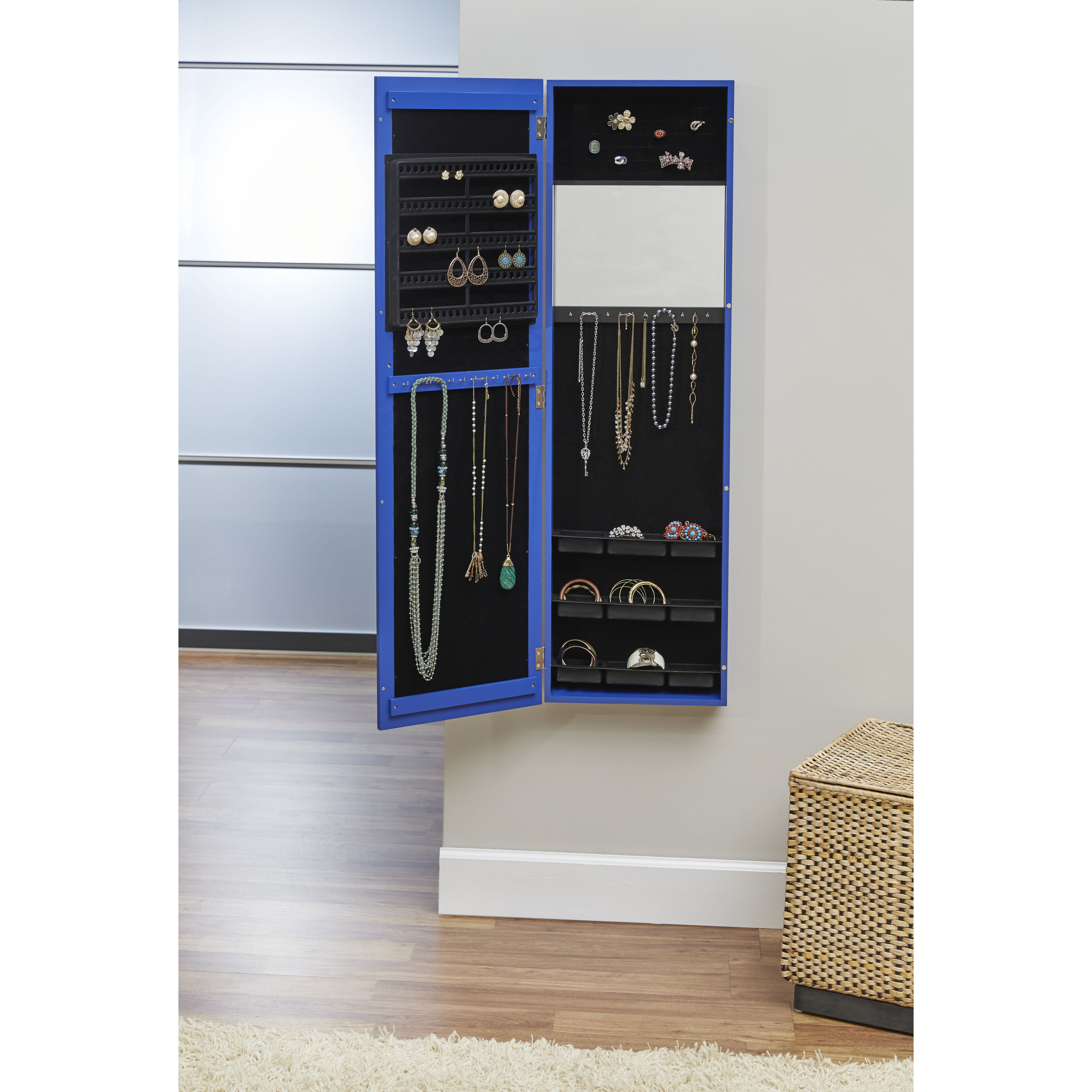 Riley Jewelry Armoire with Mirror Wayfair