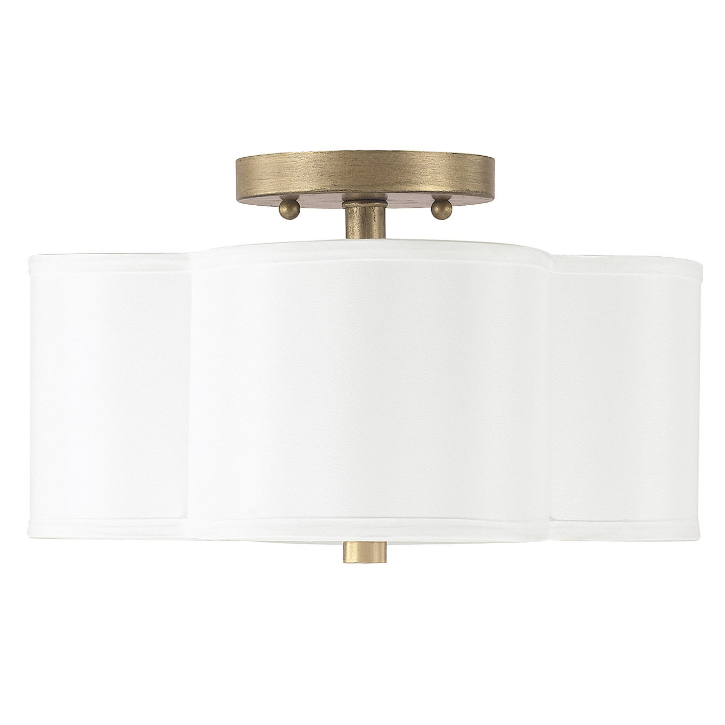 Scalloped Semi Flush Mount | Wayfair