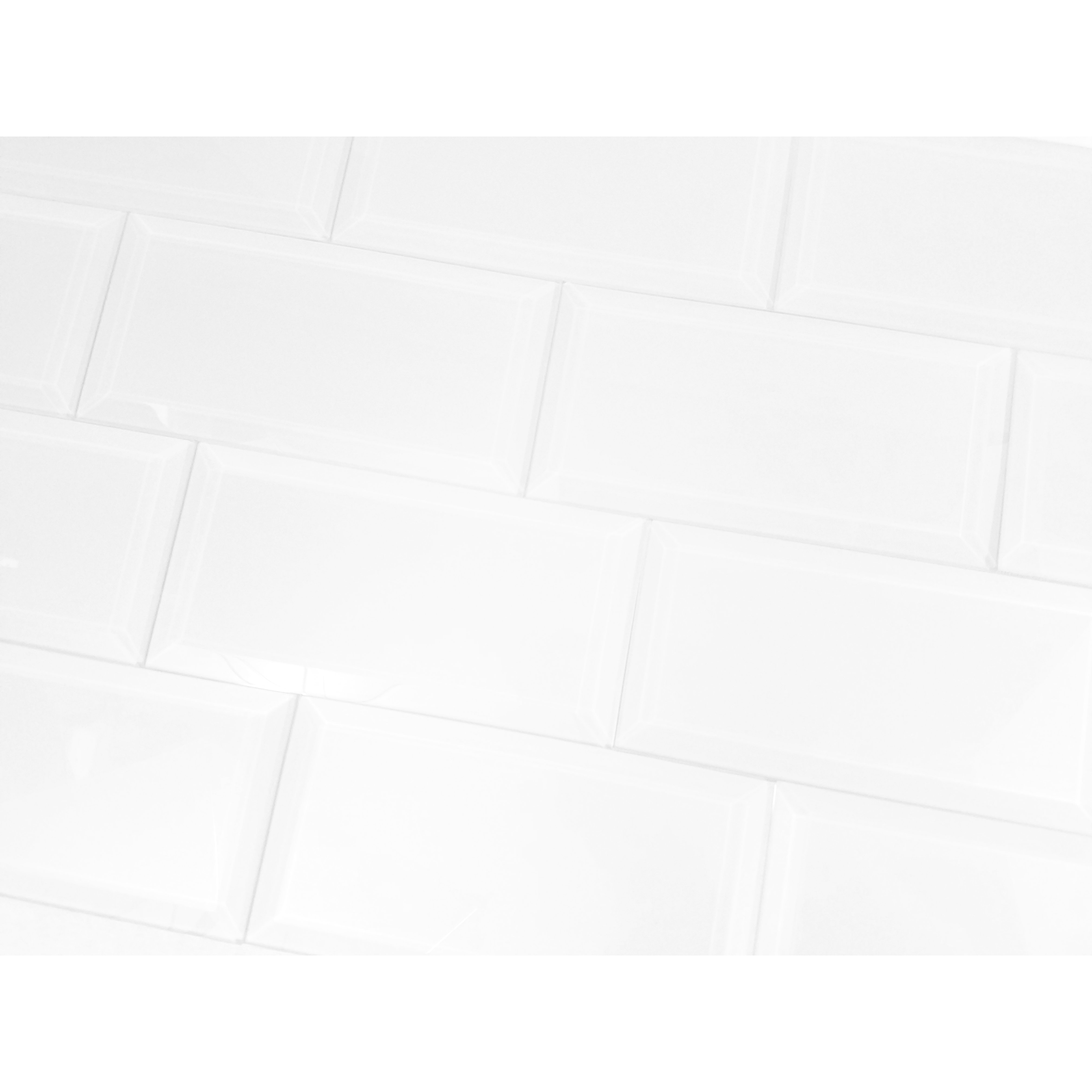 Frosted Elegance 3" x 12" Glass Subway Tile in Glossy White Wayfair