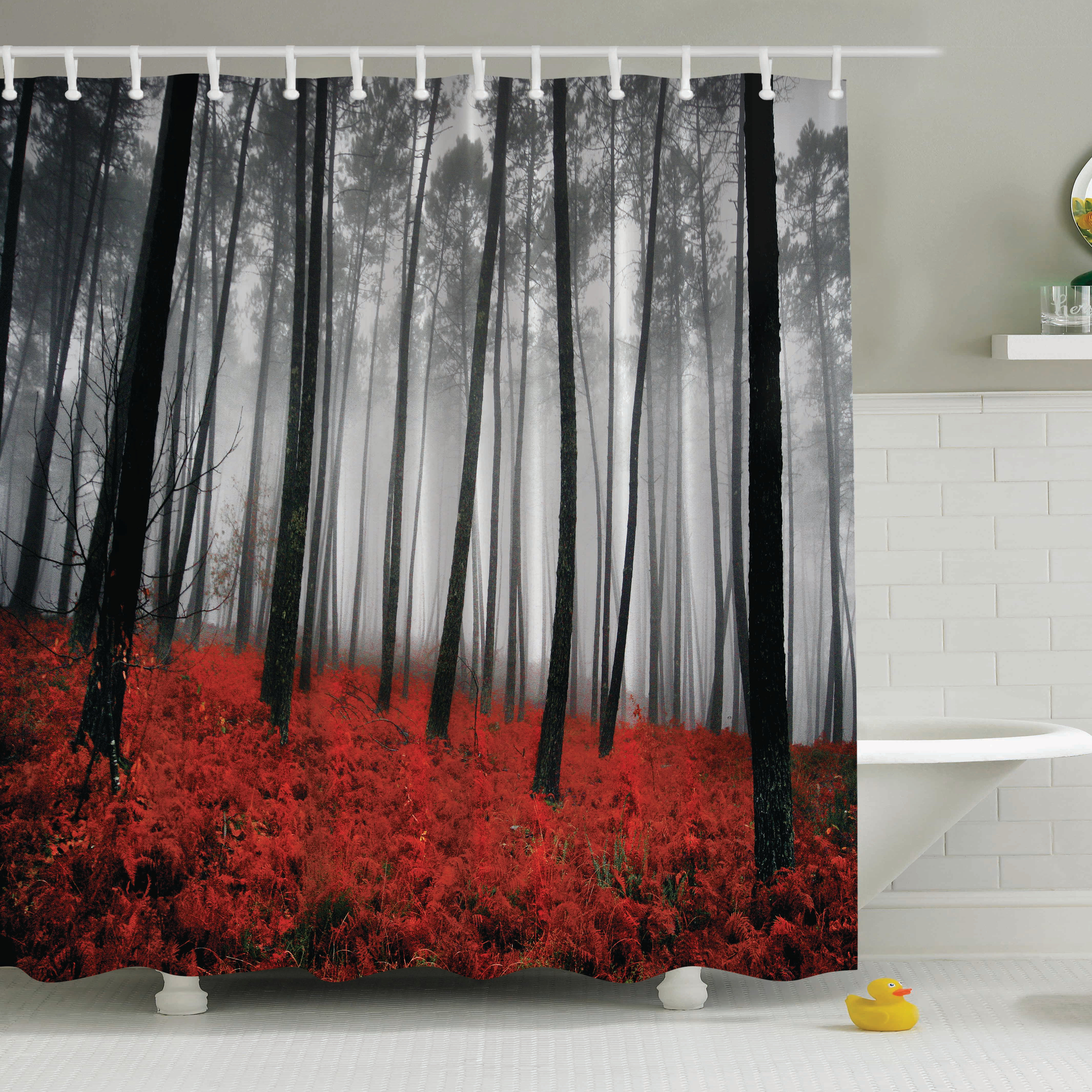 Ambesonne Fall Print Shower Curtain & Reviews Wayfair