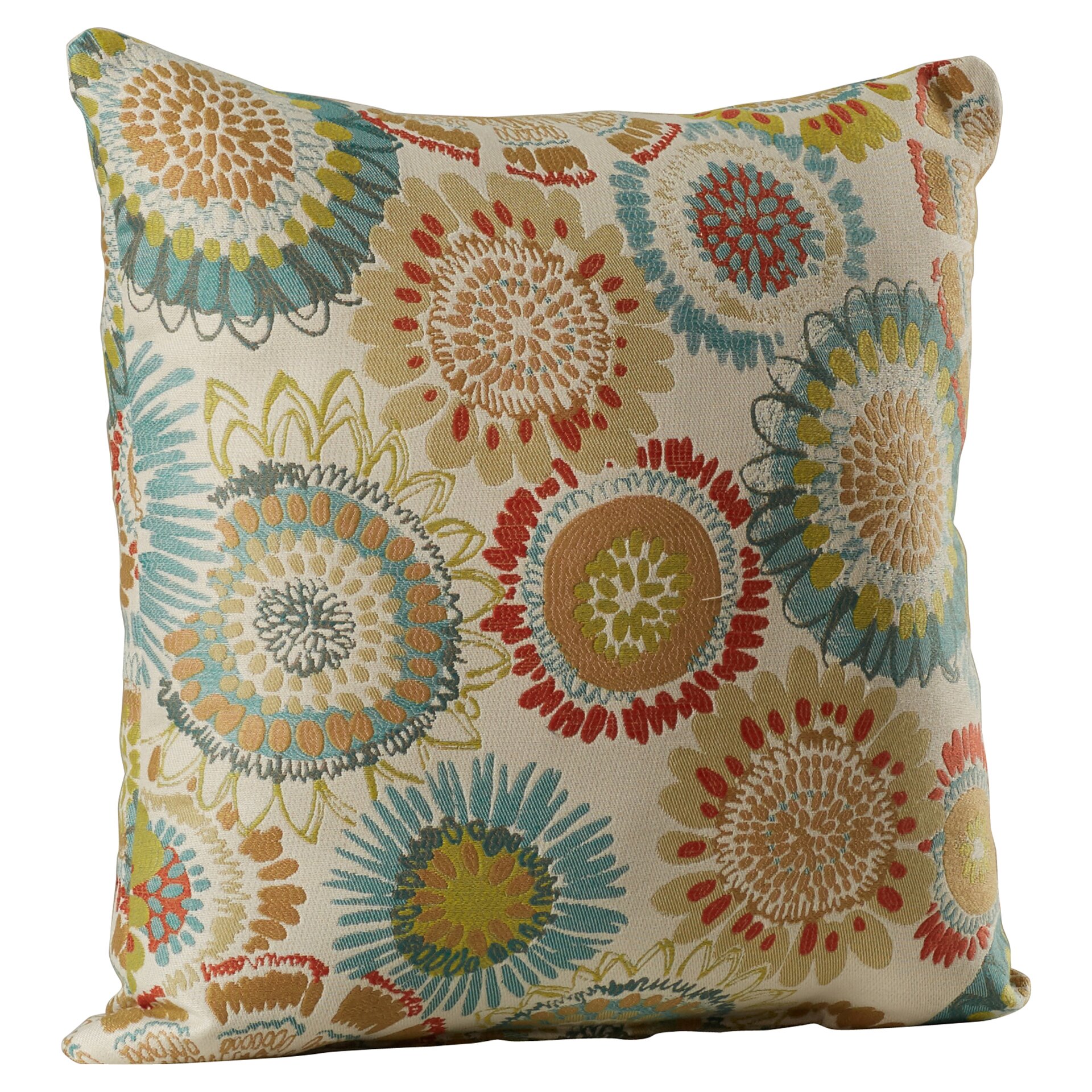 Bungalow Rose Bangor Aqua Throw Pillow & Reviews | Wayfair