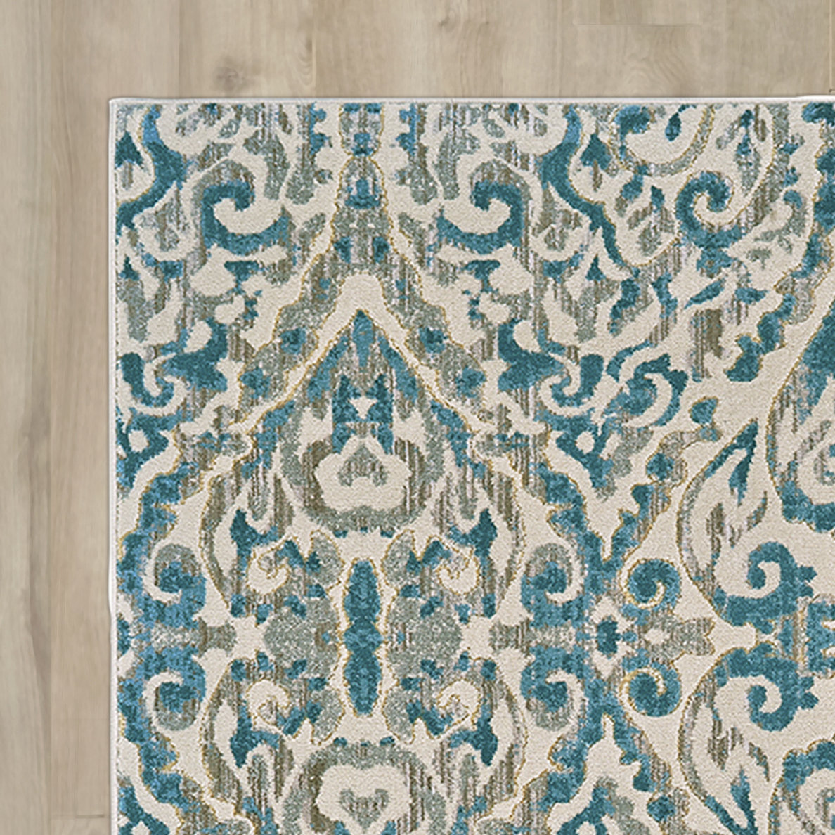 Bungalow Rose Saleya Turquoise Area Rug Reviews Wayfair   Saleya Turquoise Area Rug BNGL2070 