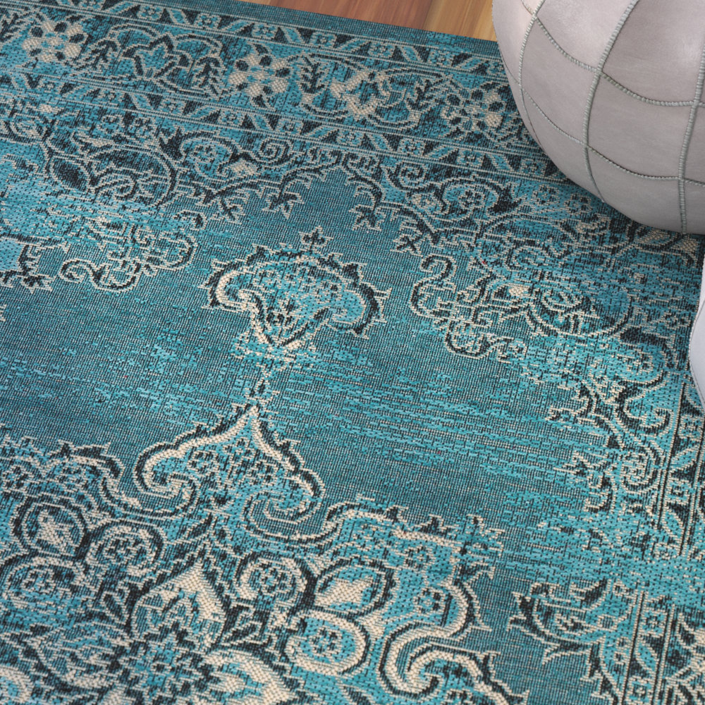 Bungalow Rose Censier Black & Cream Area Rug & Reviews Wayfair