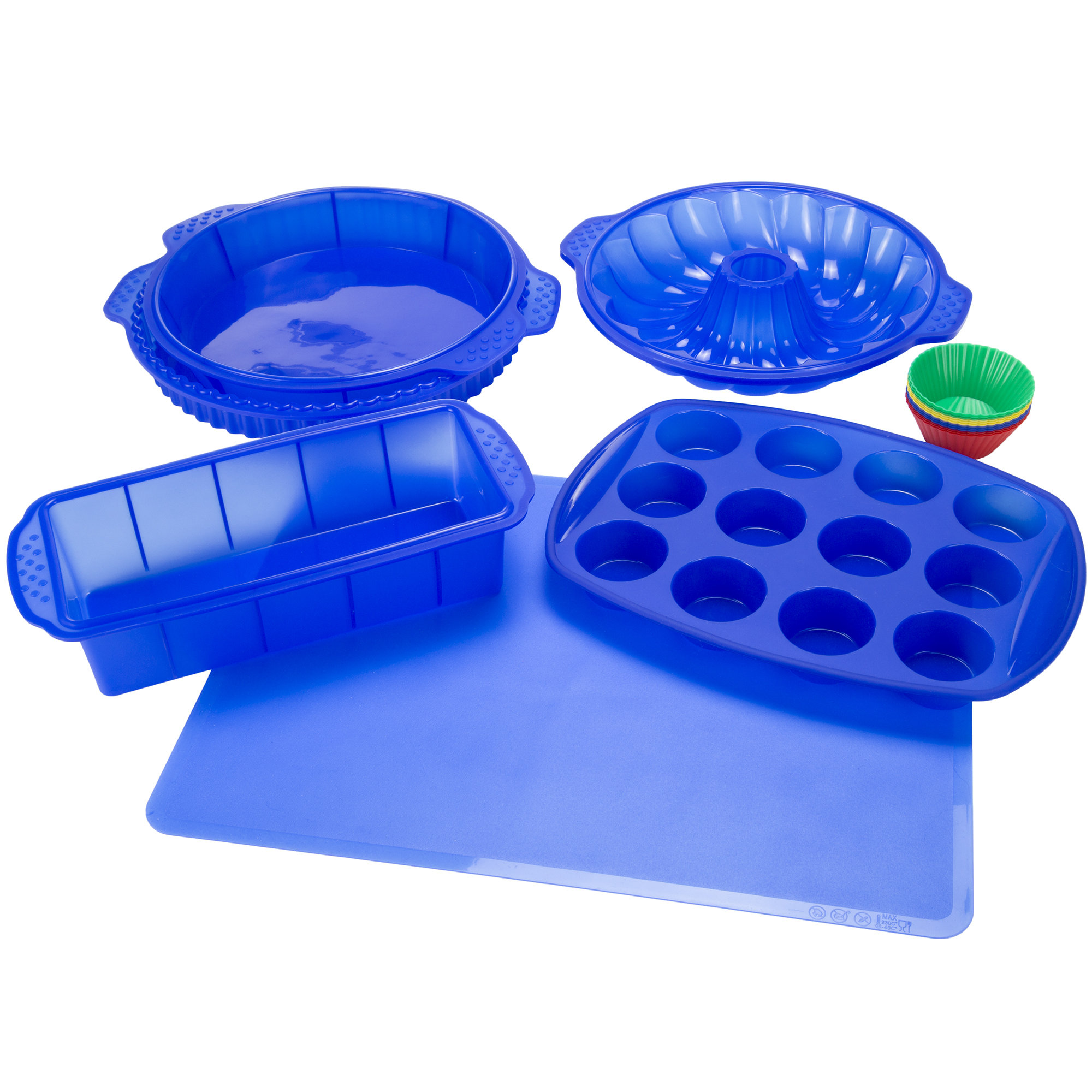 NonStick 18 Piece Silicone Bakeware Set Wayfair