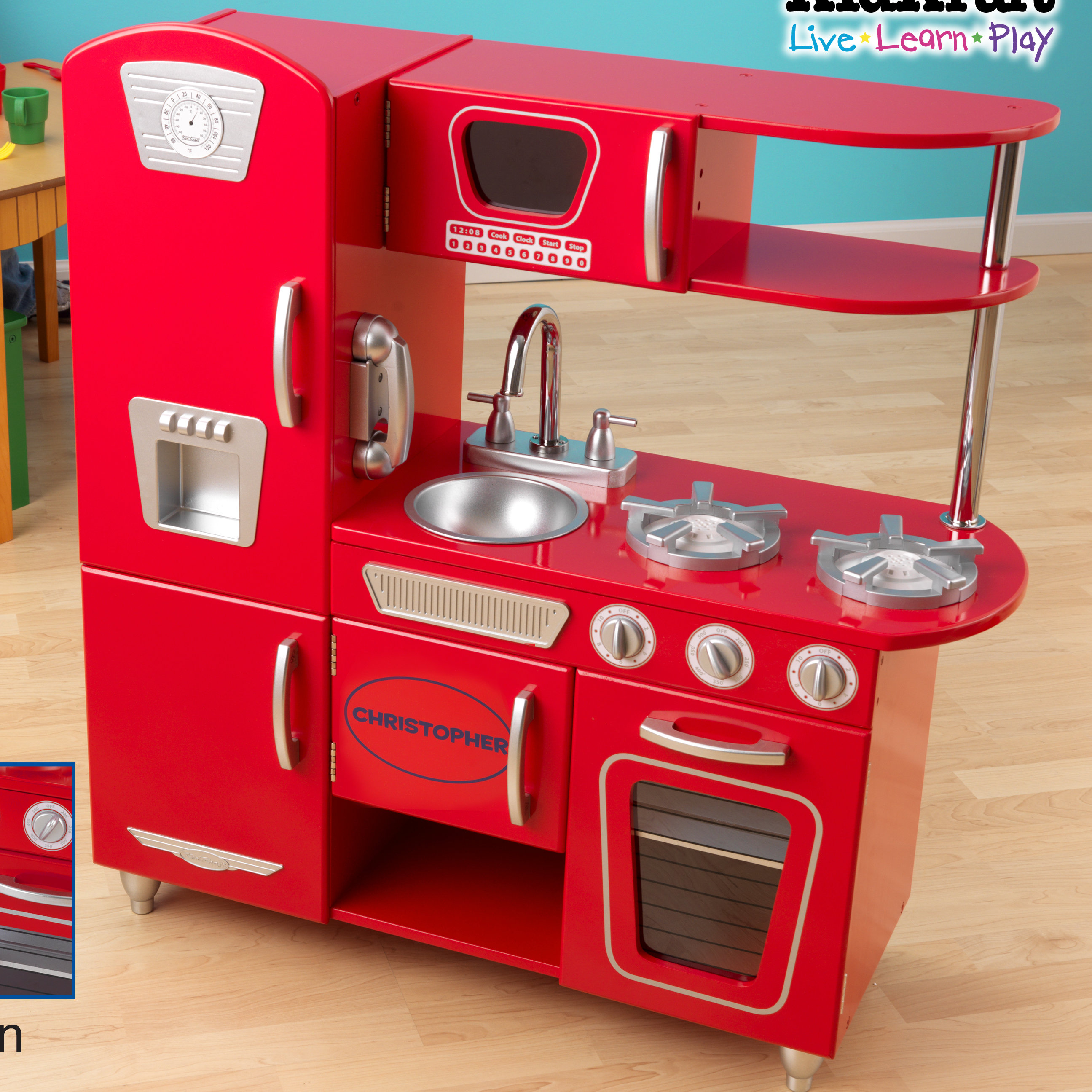 Personalized Red Vintage Kitchen  Wayfair