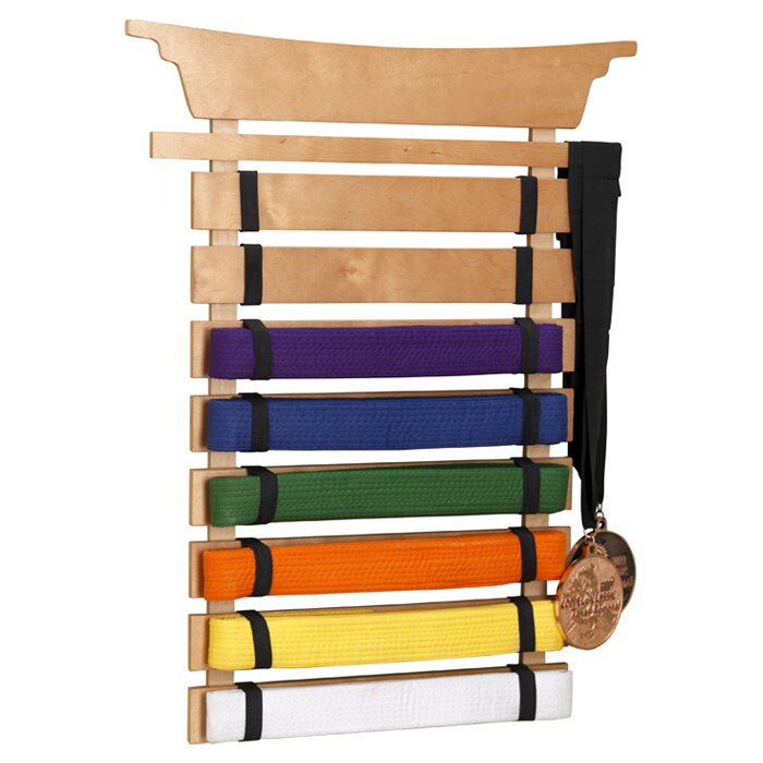 Martial Arts Belt Holder Wall Plaque