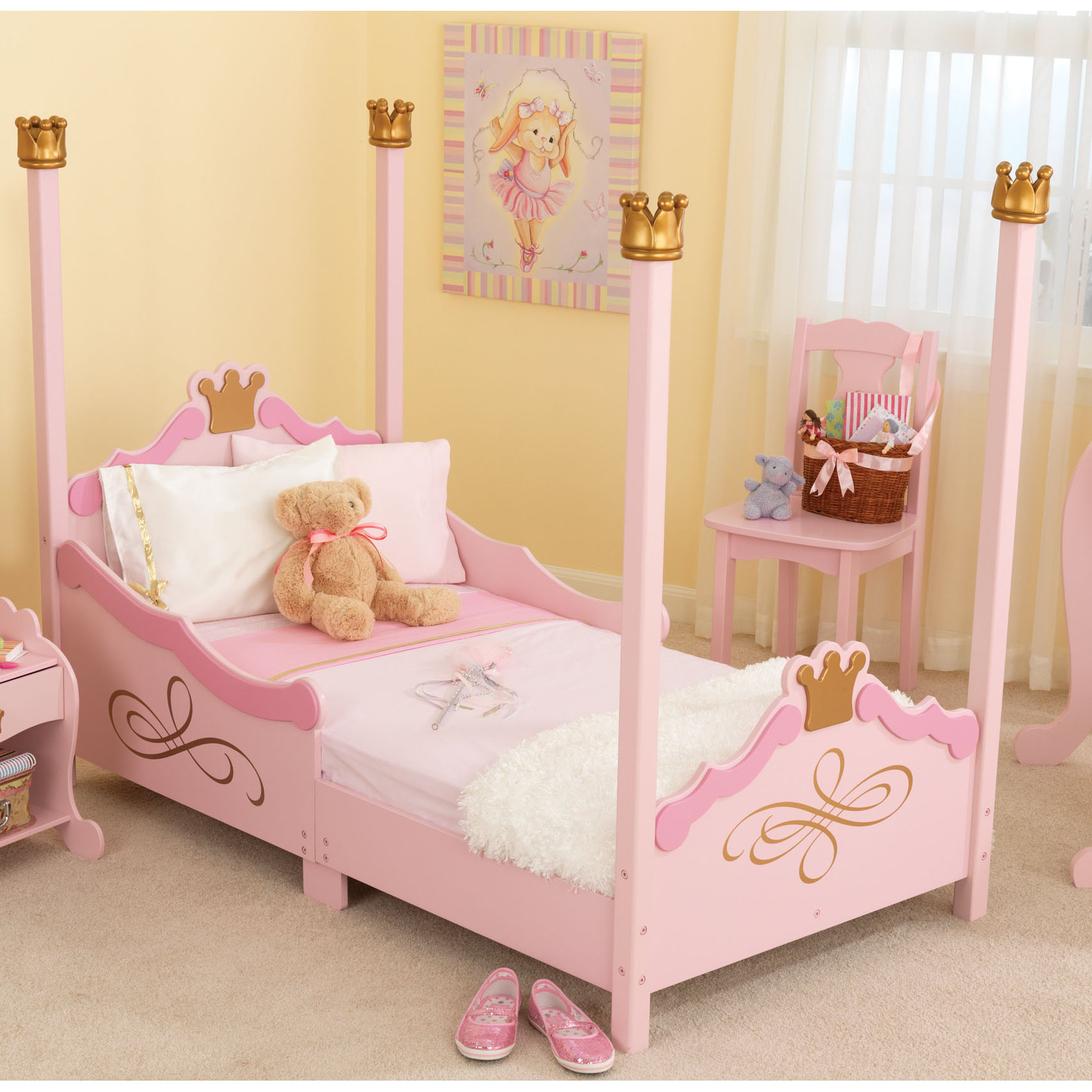 KidKraft Princess Toddler Four Poster Bed & Reviews Wayfair