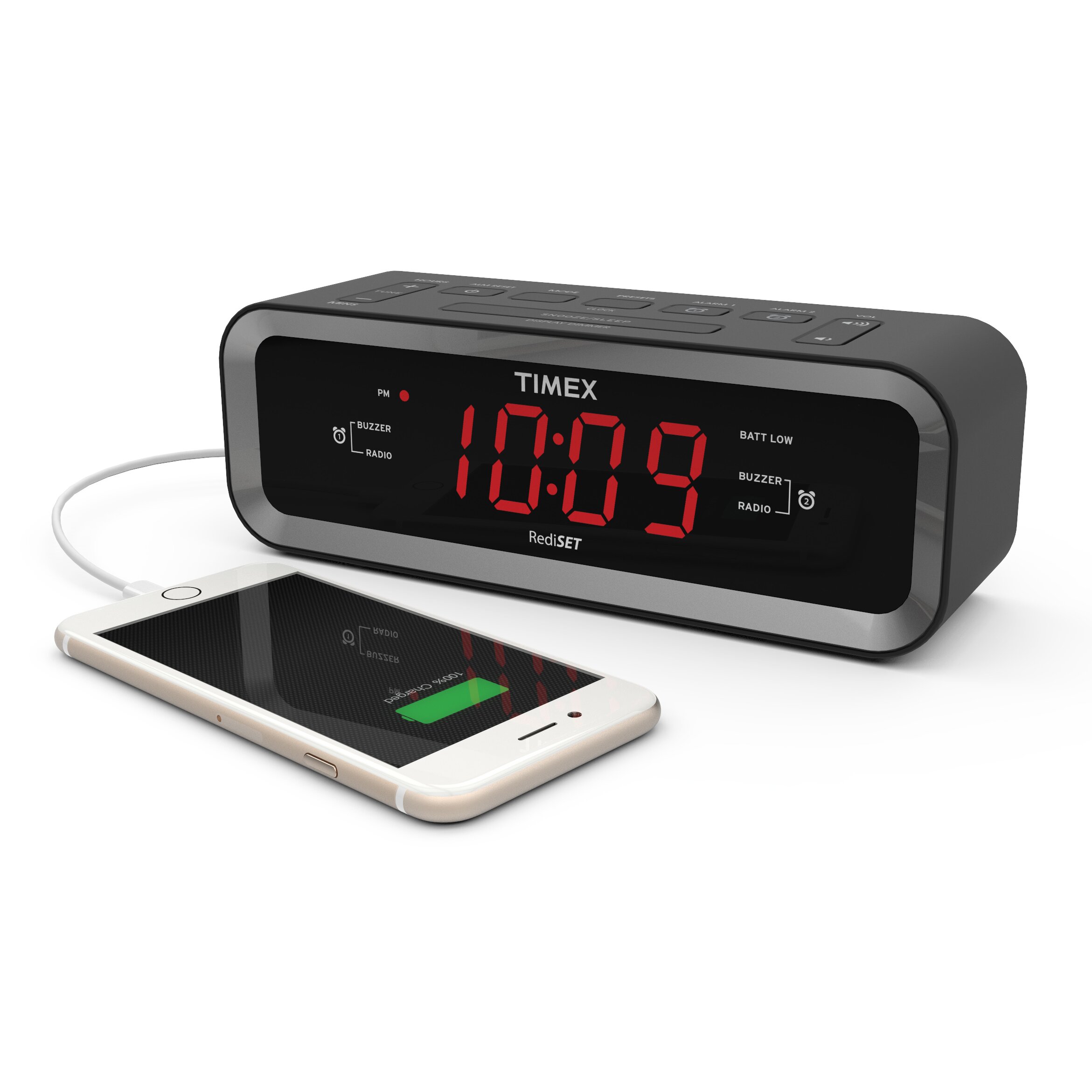 AM/FM Radio Dual Alarm Clock Wayfair