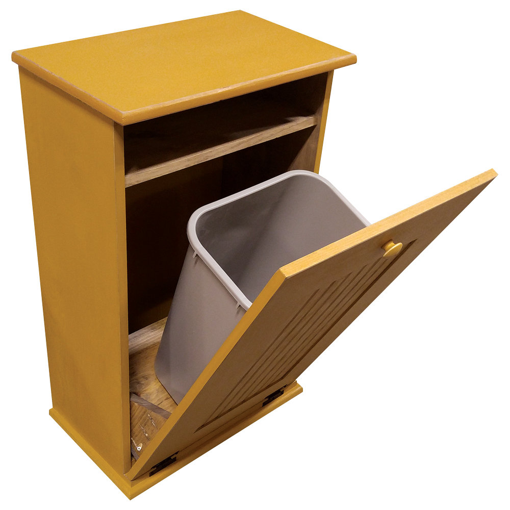 SawdustCity 7Gal. Wood Trash Bin & Reviews Wayfair