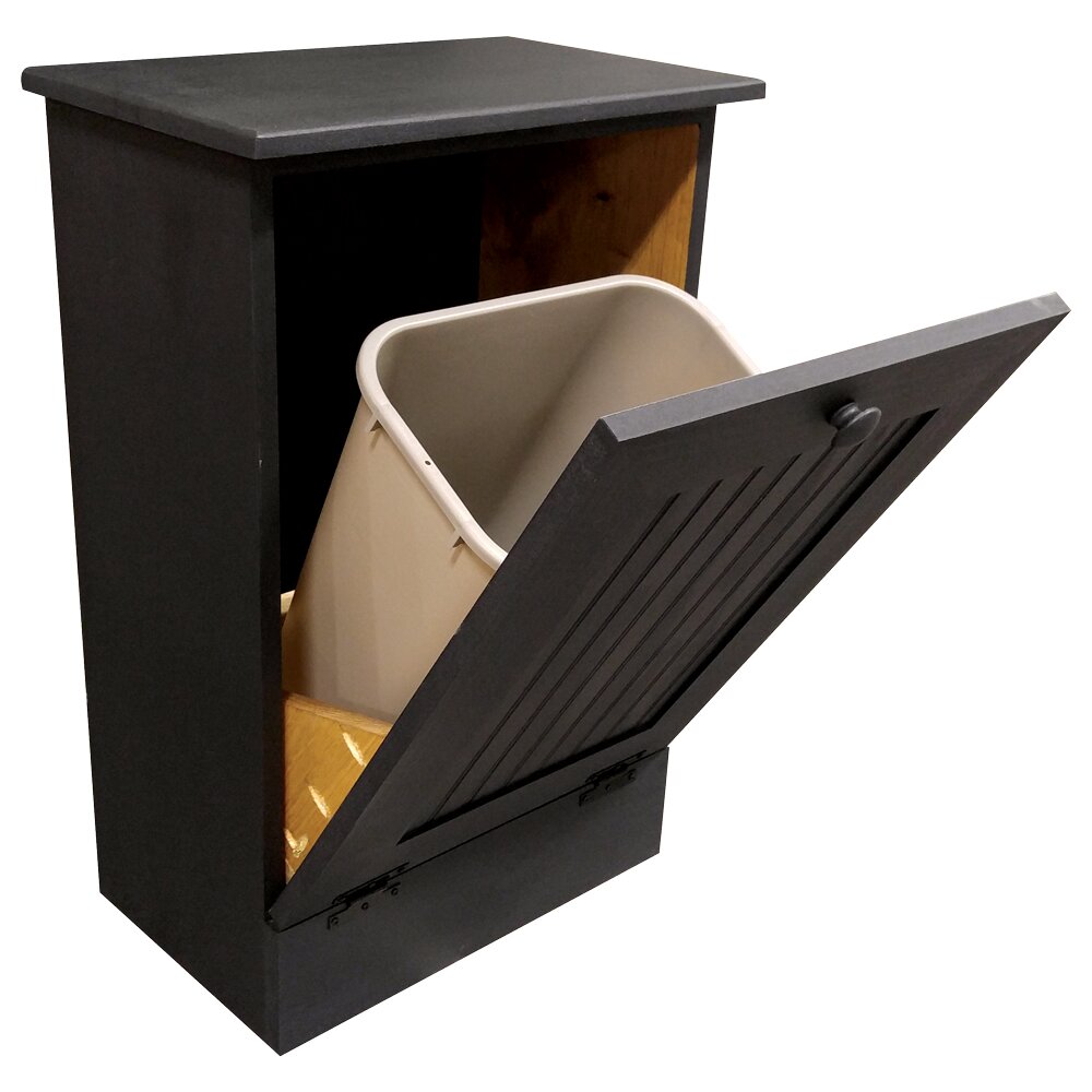 10.25-Gal. Wood Trash Bin | Wayfair