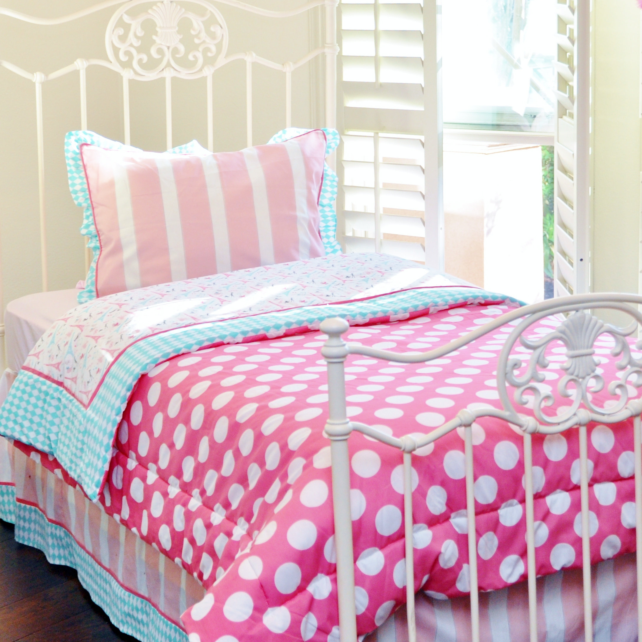 Pam Grace Creations Posh in Paris Twin Bedding Set & Reviews Wayfair