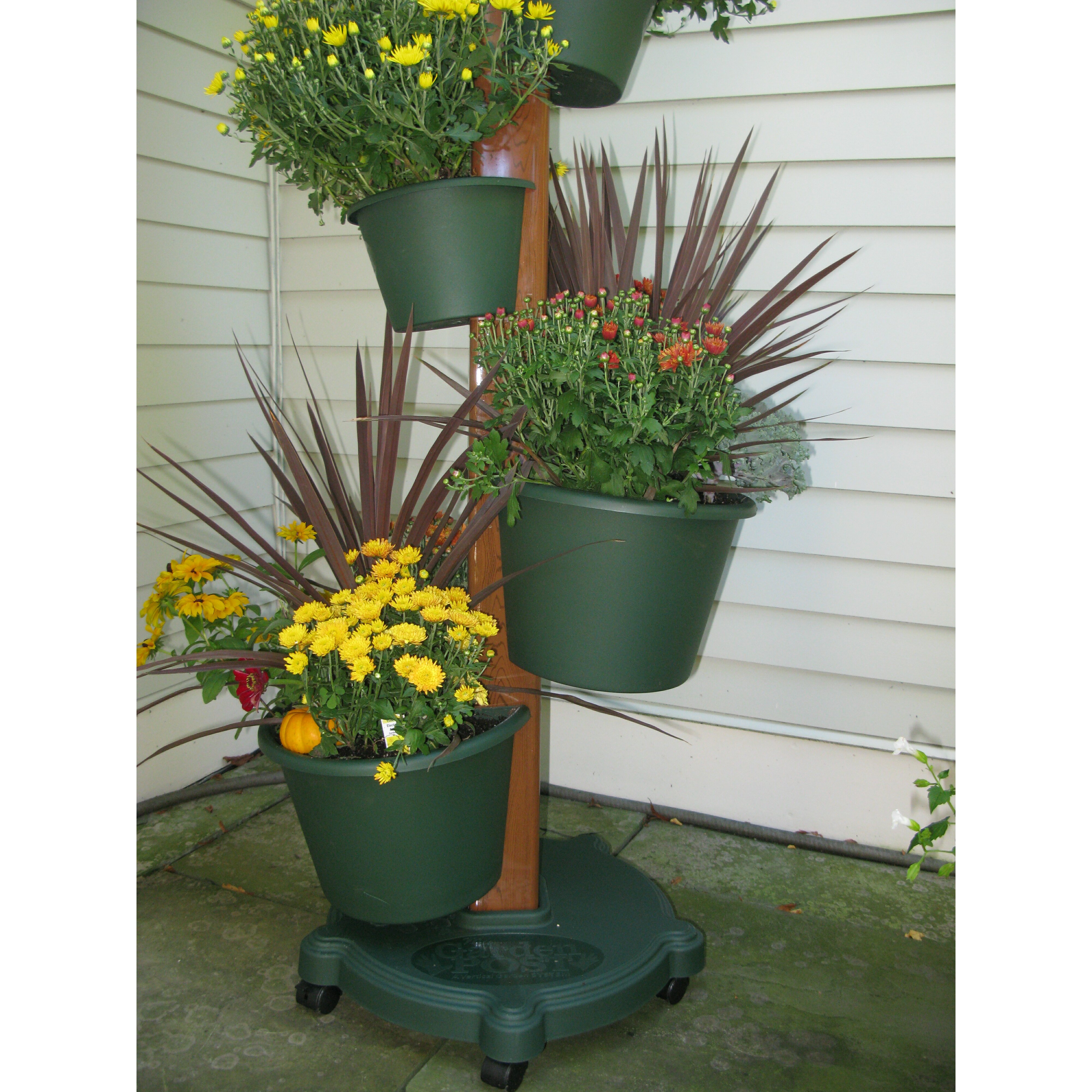 My Garden Post 5 Planter Vertical Gardening System With Drip Irrigation System And Reviews Wayfair