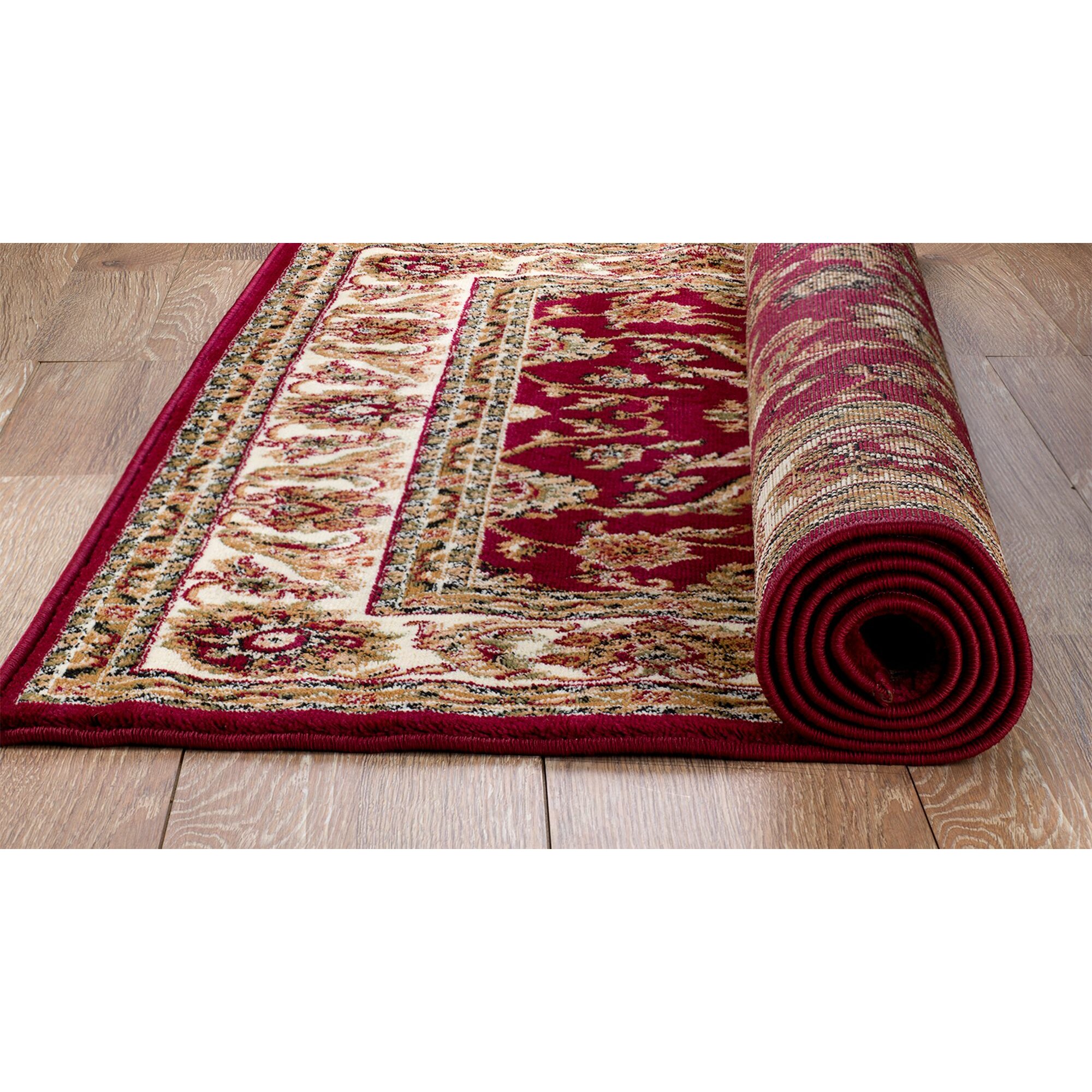 Rug and Decor Inc. Summit Brown/Burgundy Area Rug & Reviews | Wayfair