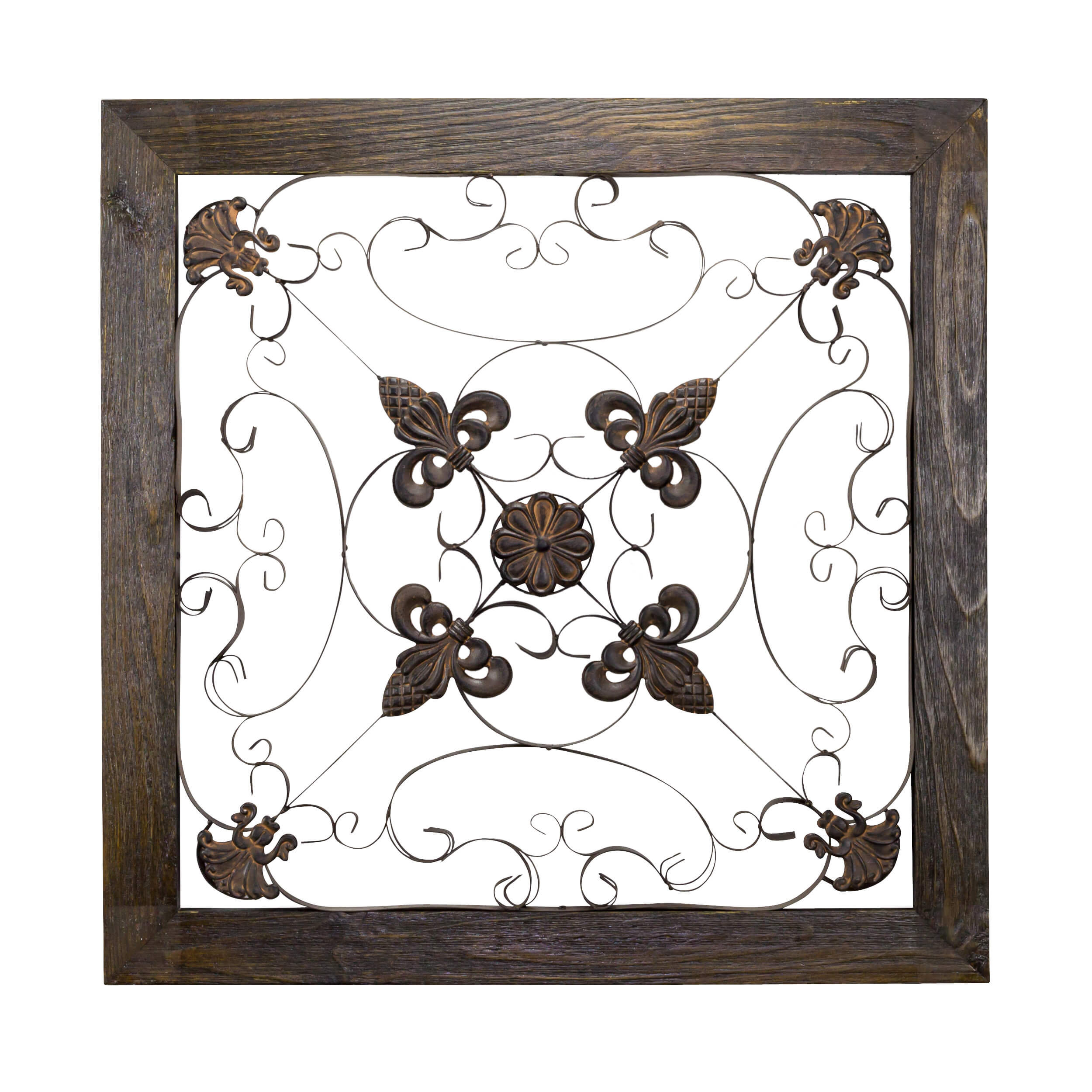 BayAccents Square Framed Wrought Iron Wall Art Wayfair
