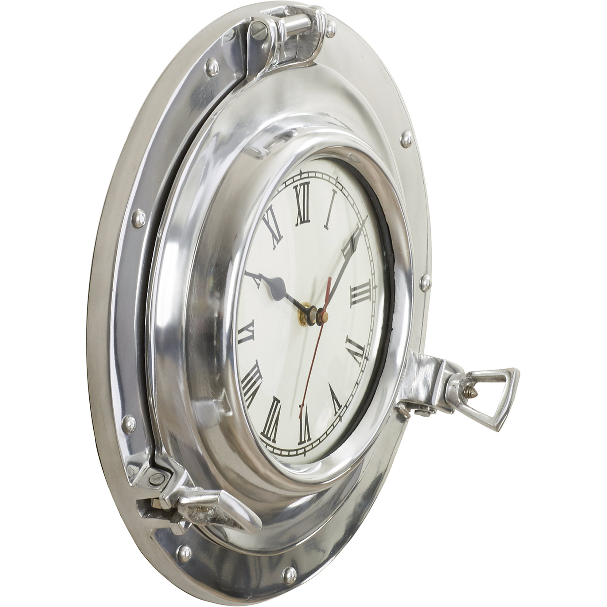 Breakwater Bay 11" Metal Porthole Wall Clock & Reviews Wayfair