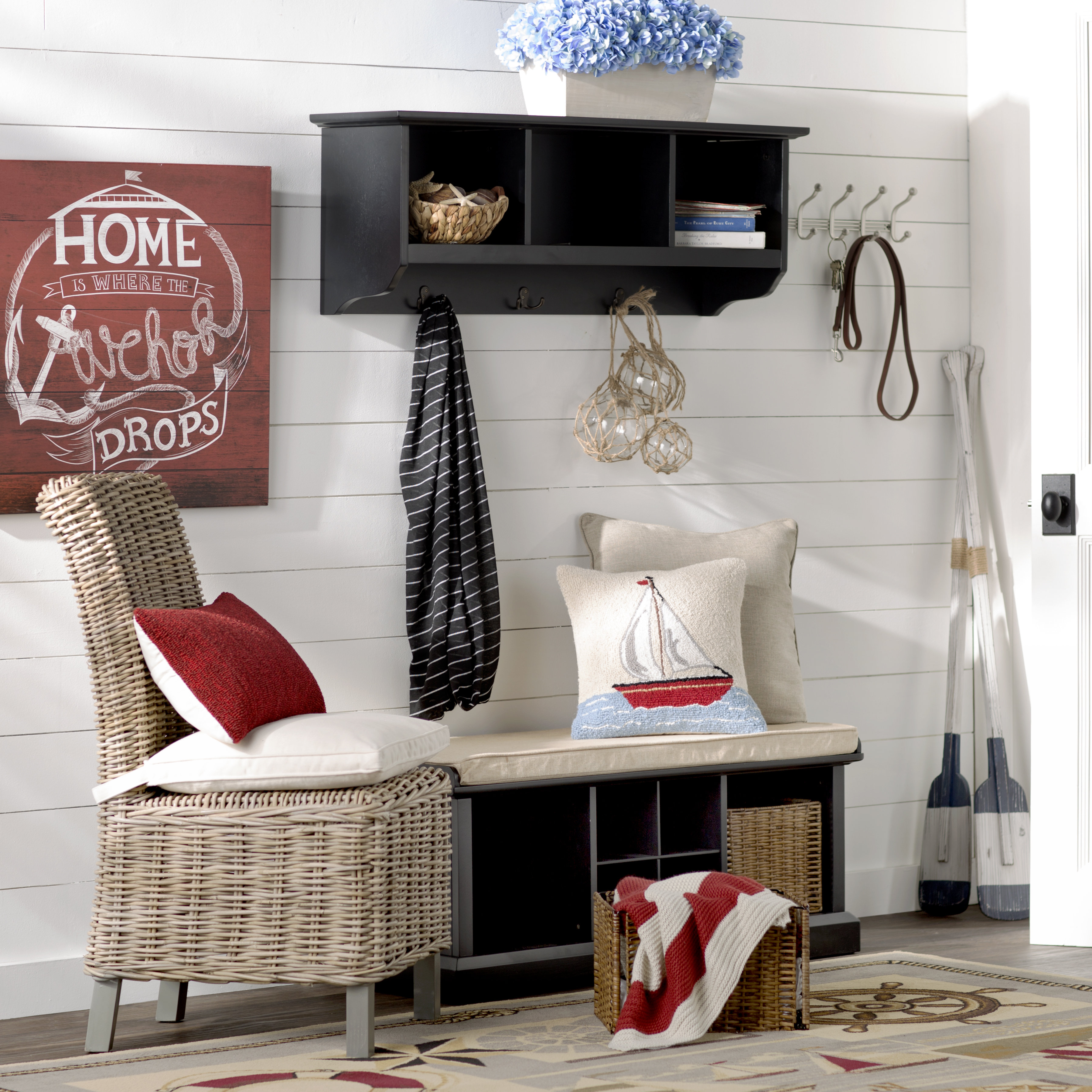 Selbyville Entryway Storage Bench & Shelf Set Wayfair