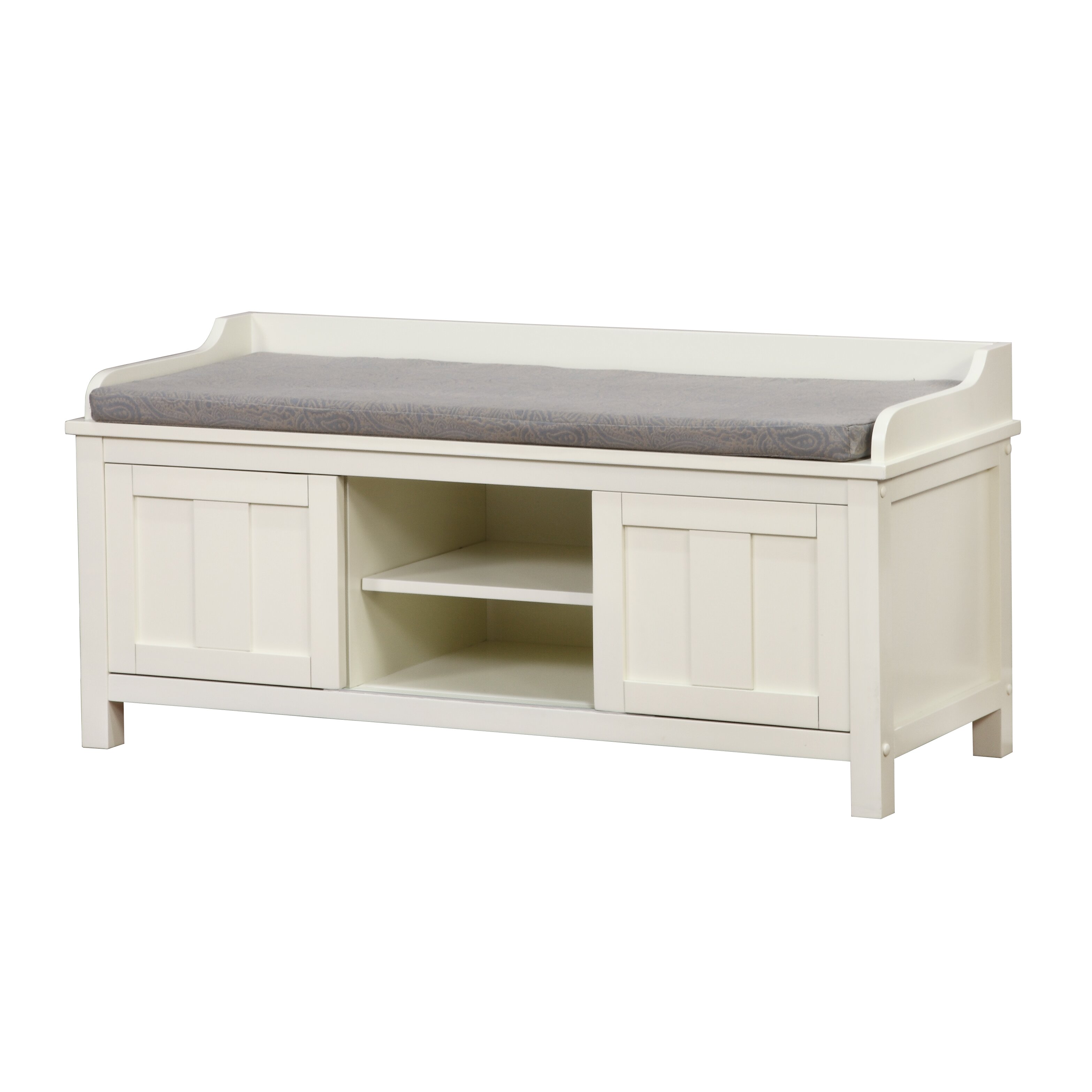 Breakwater Bay Maysville Wood Storage Entryway Bench