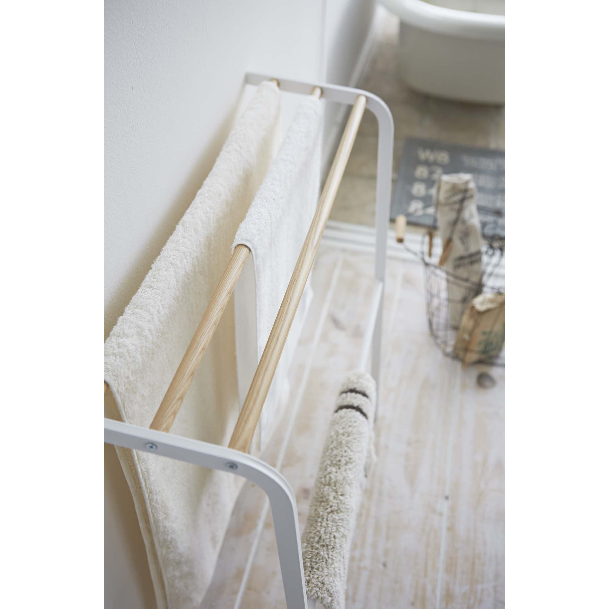 Tosca 25.6" Wall Mounted Leaning Bath Towel Hanger Wayfair