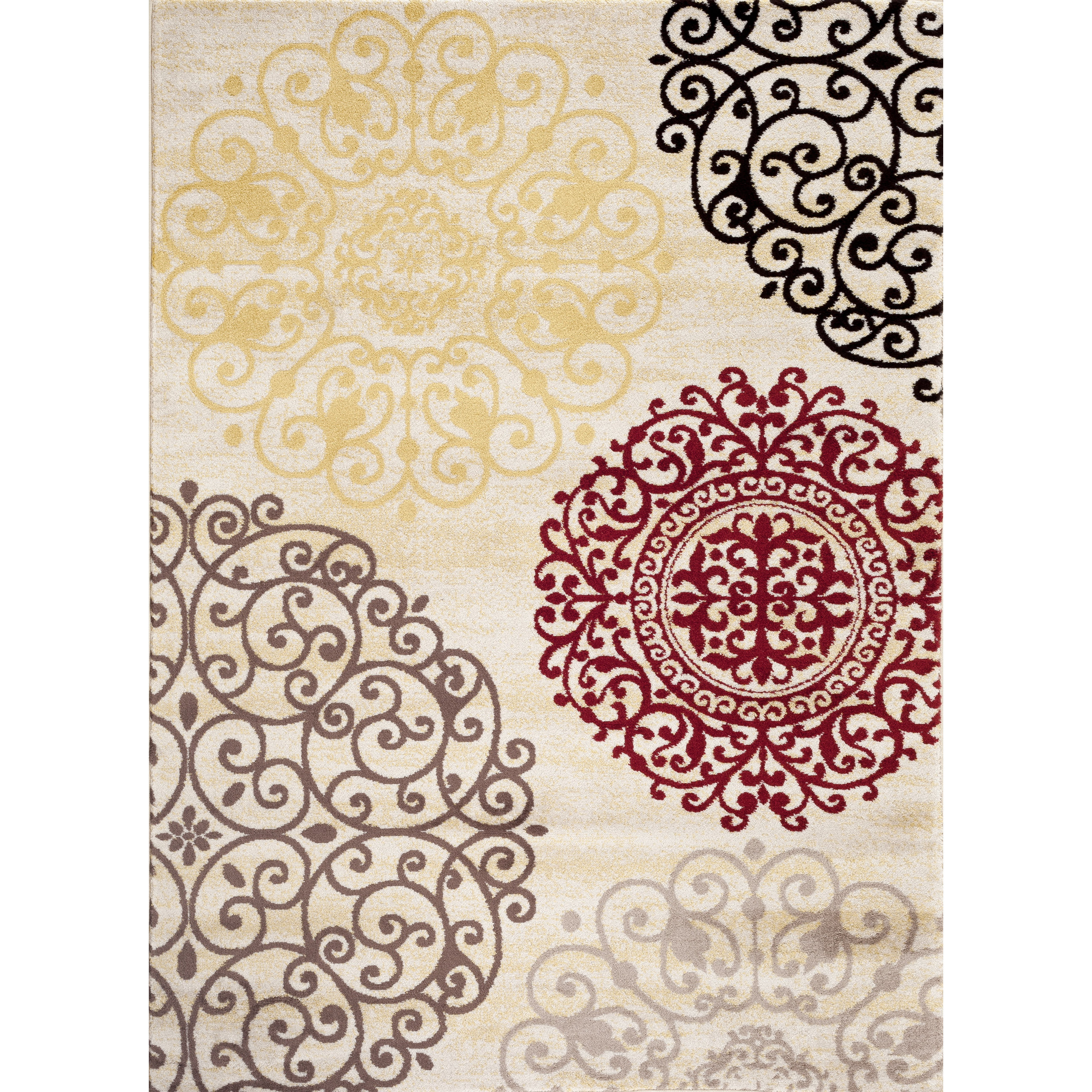 World Rug Gallery Toscana Cream Indoor Area Rug & Reviews Wayfair
