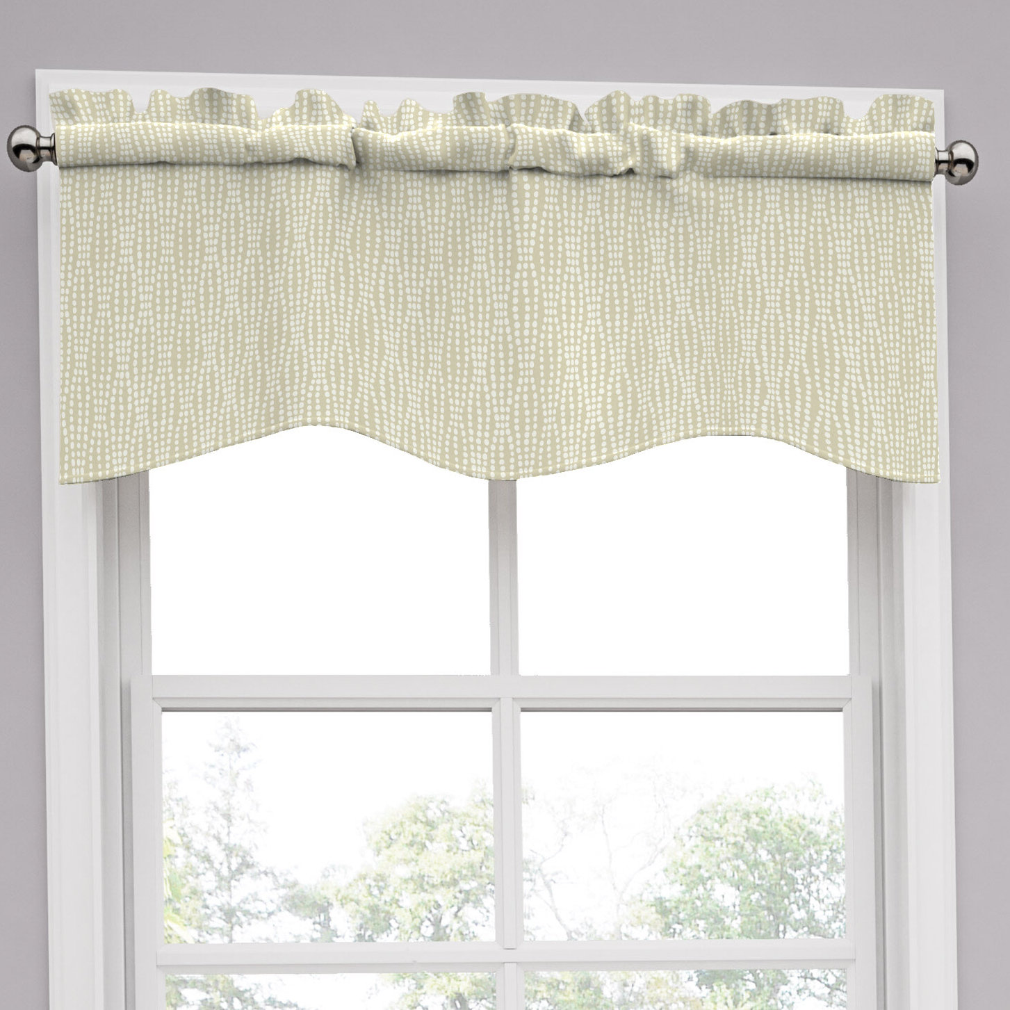 Traditions by Waverly Strands 52" Curtain Valance & Reviews Wayfair