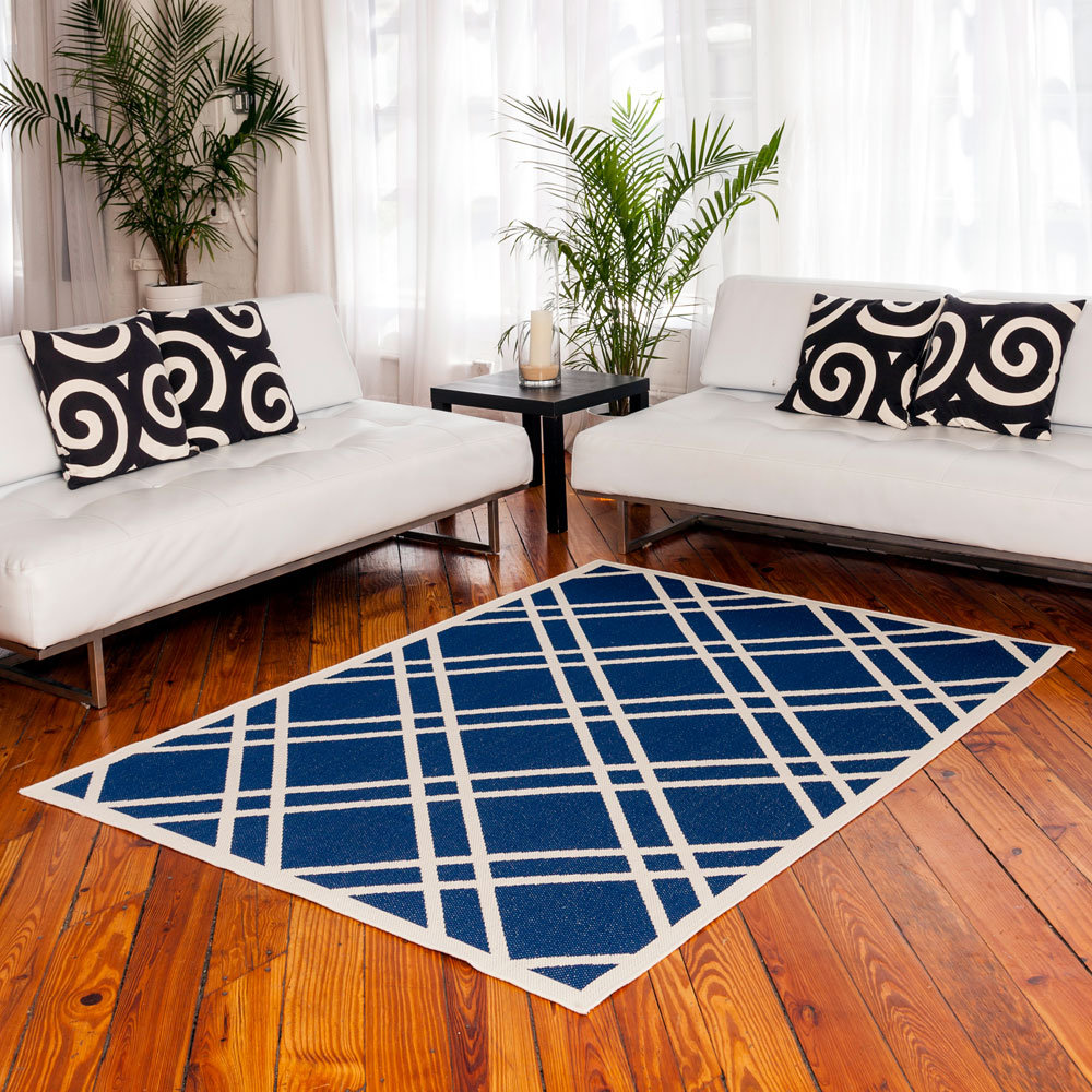 Maverick Royal Blue Indoor/Outdoor Area Rug Wayfair