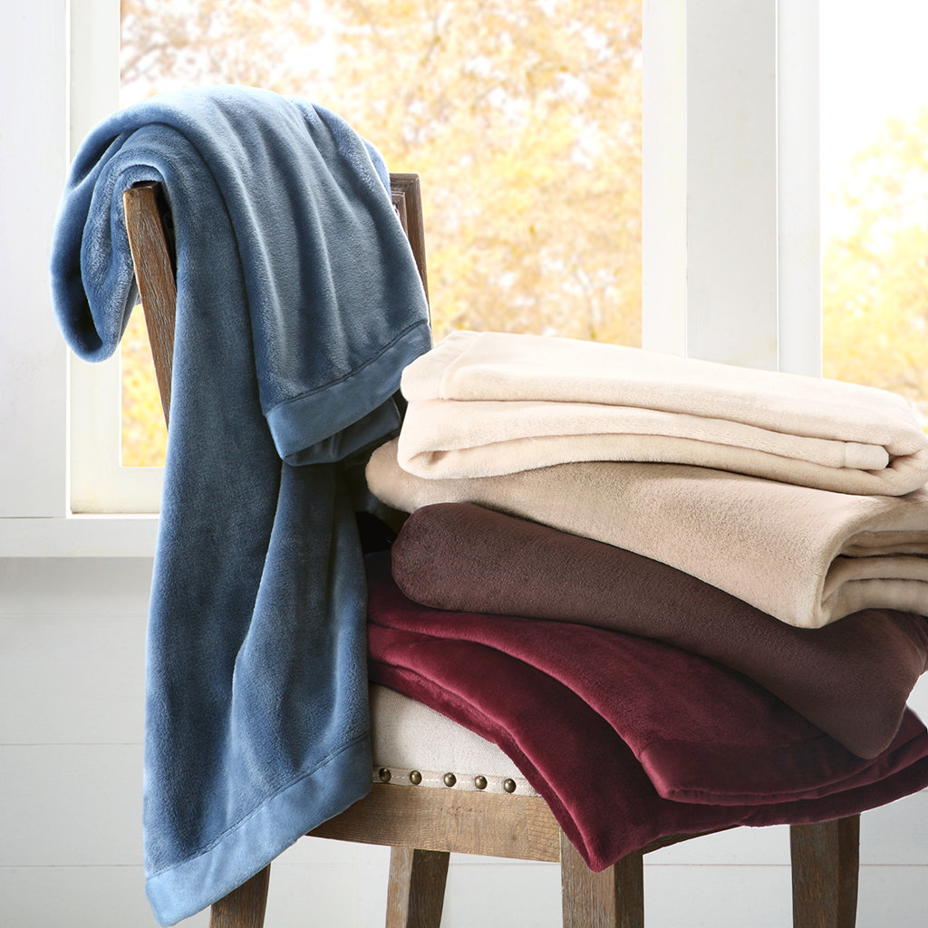 Velour Plush Throw Blanket Wayfair